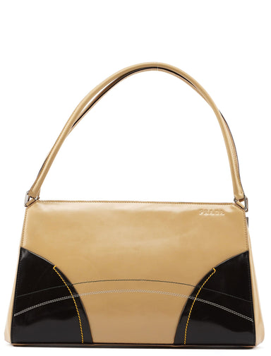 Prada B11106 Beige Spazzolato Chic Handbag