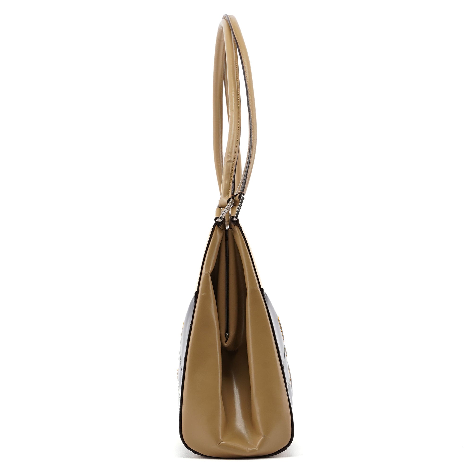 Prada B11106 Beige Spazzolato Chic Handbag