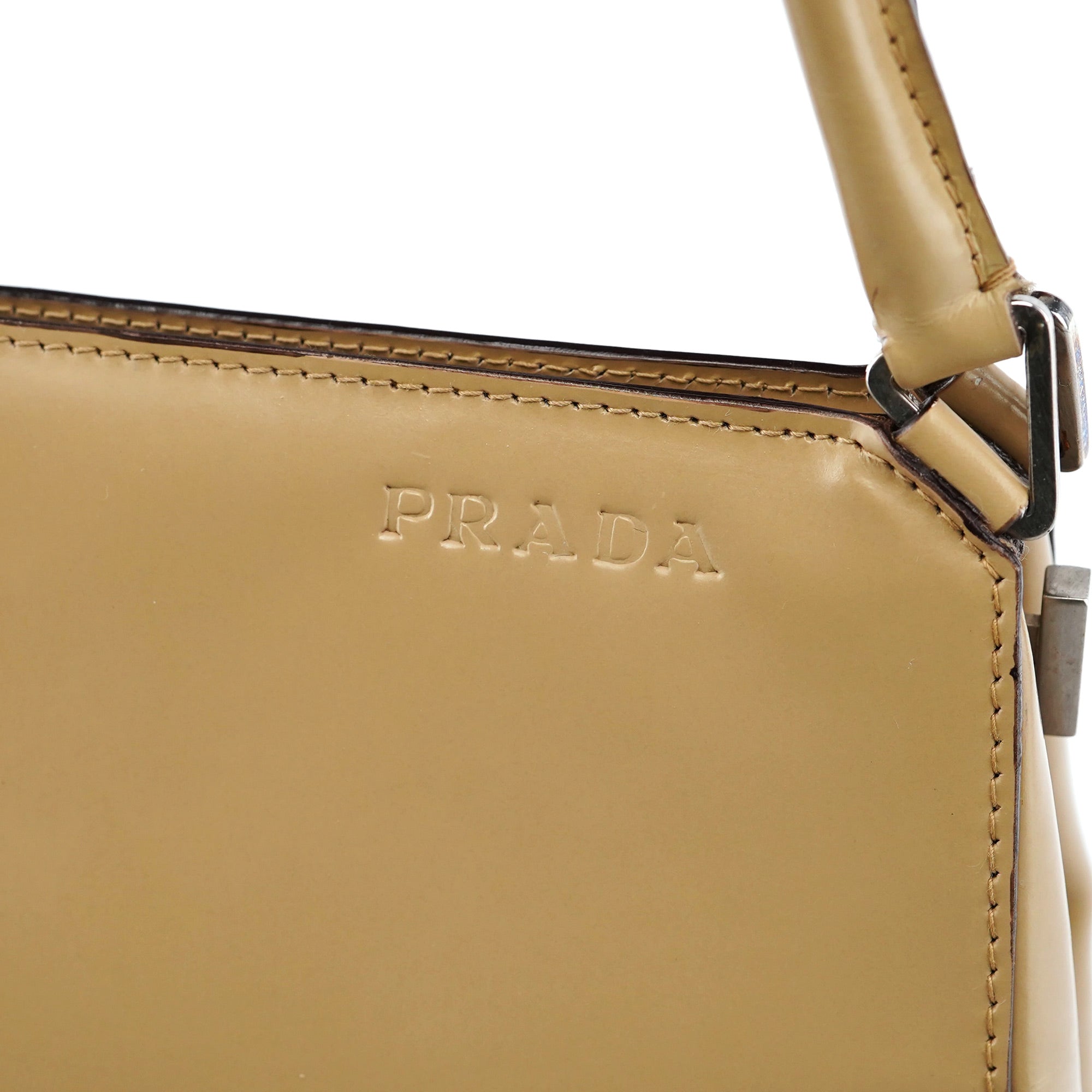 Prada B11106 Beige Spazzolato Chic Handbag