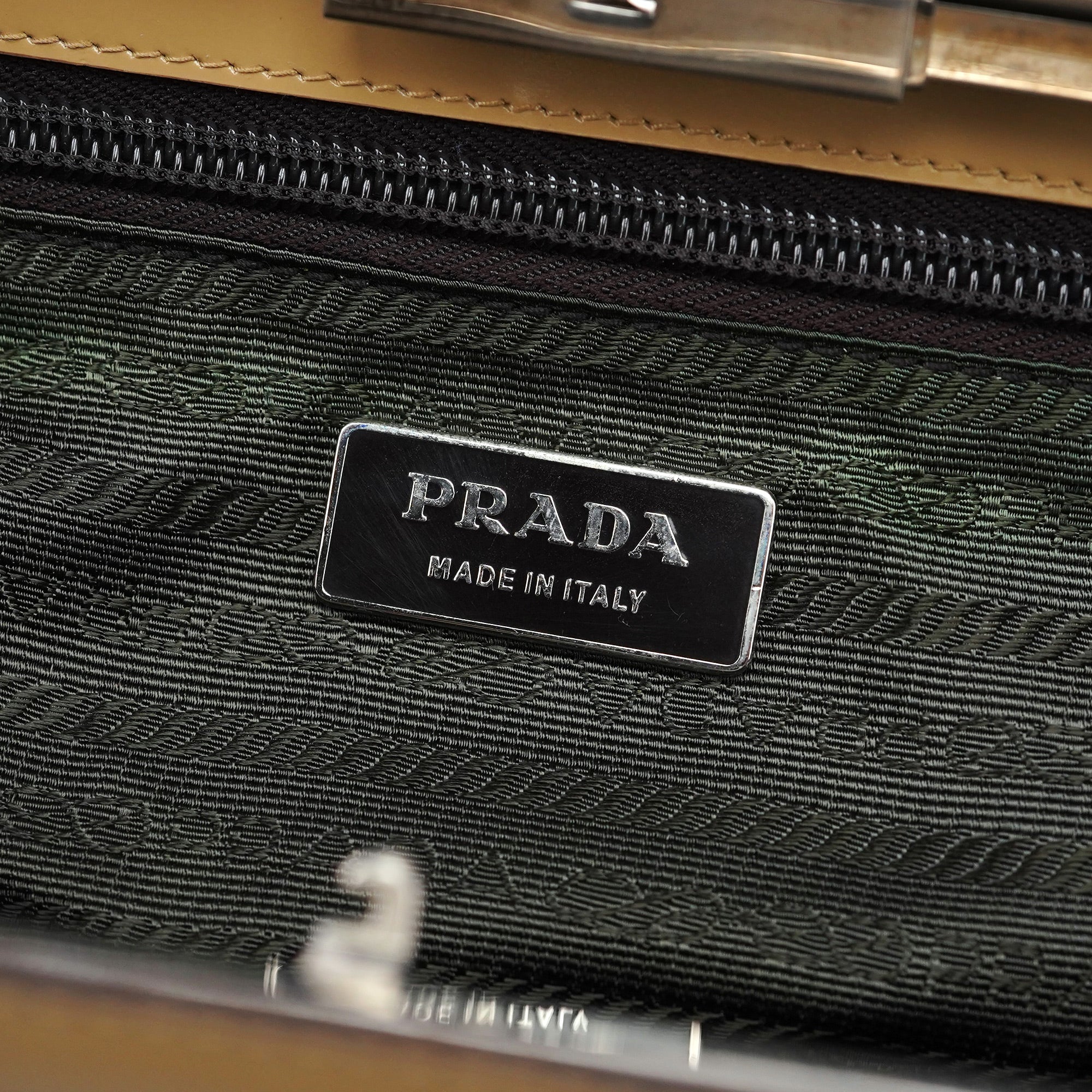 Prada B11106 Beige Spazzolato Chic Handbag