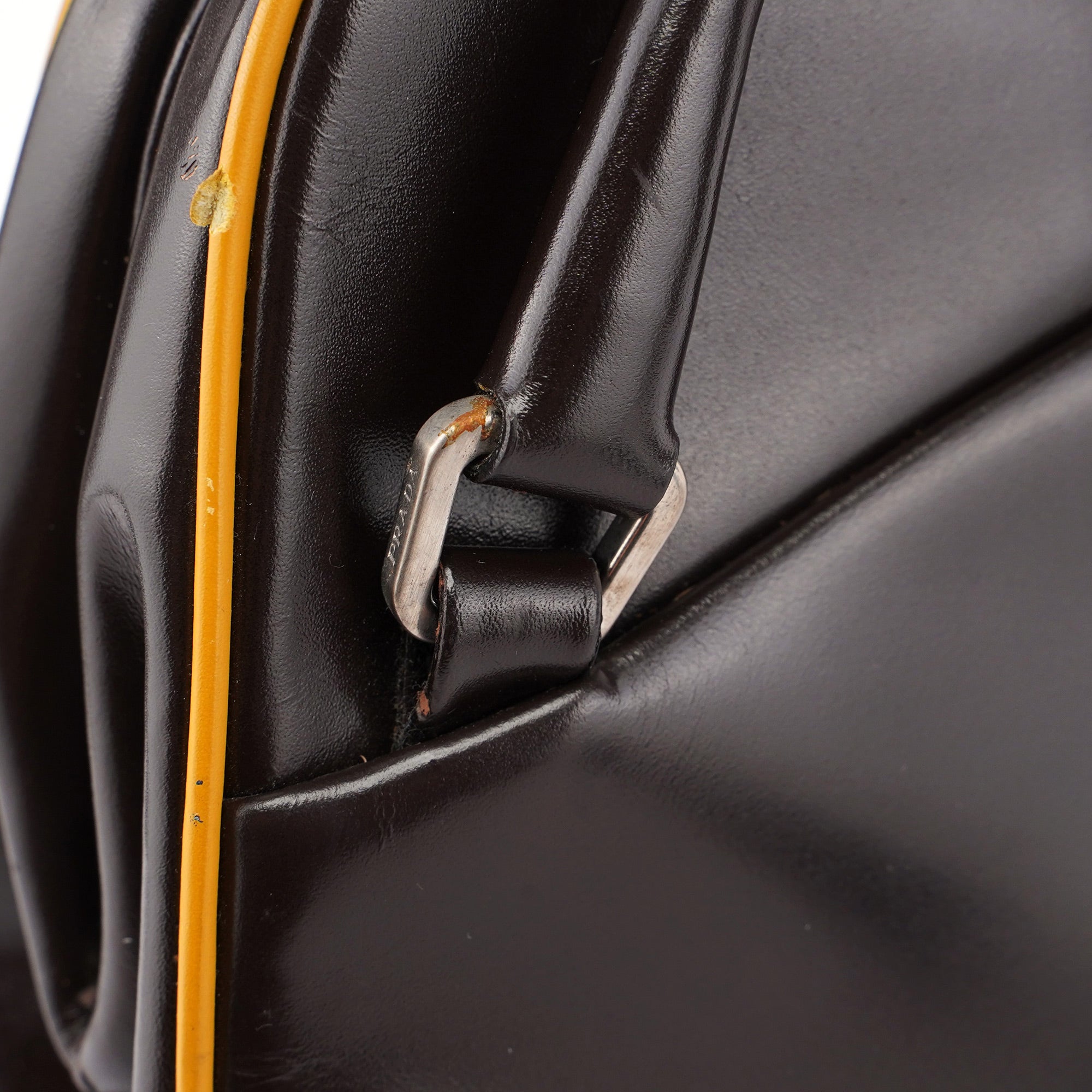 Prada B11163 Brown Calfskin Bag