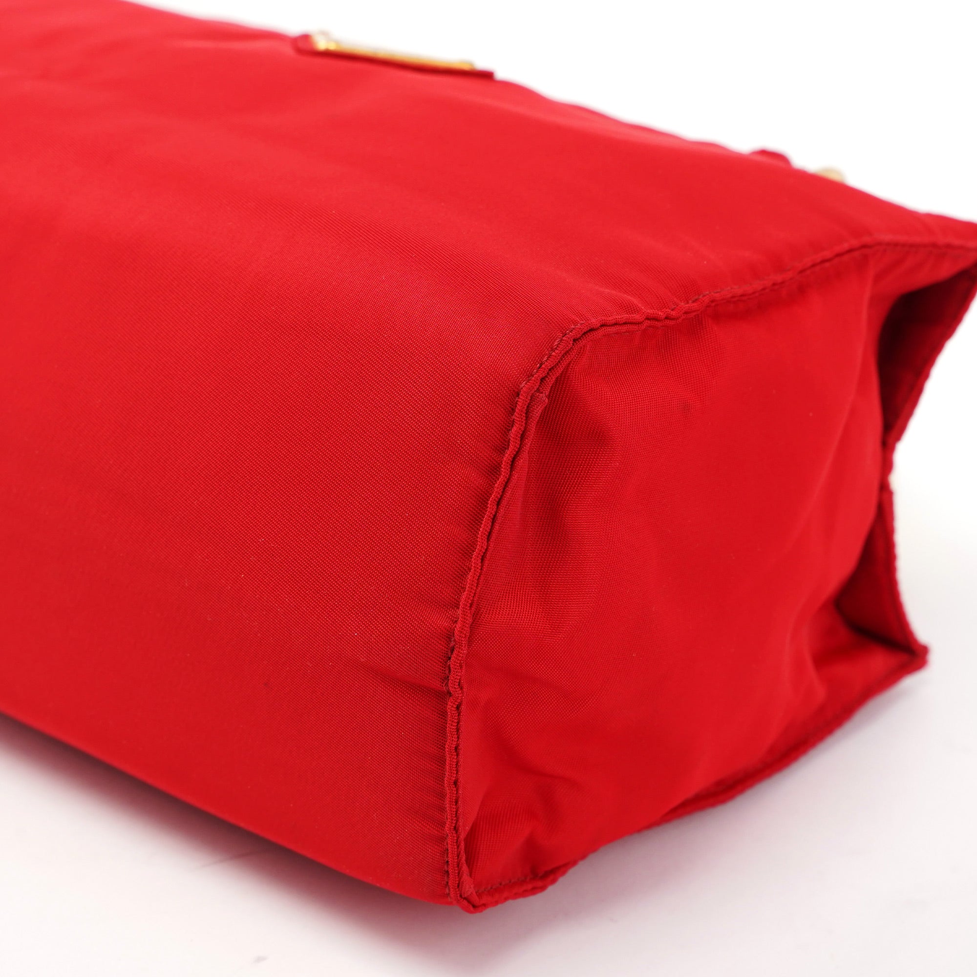 Prada B2513 Sac cabas Tessuto Metallo rouge