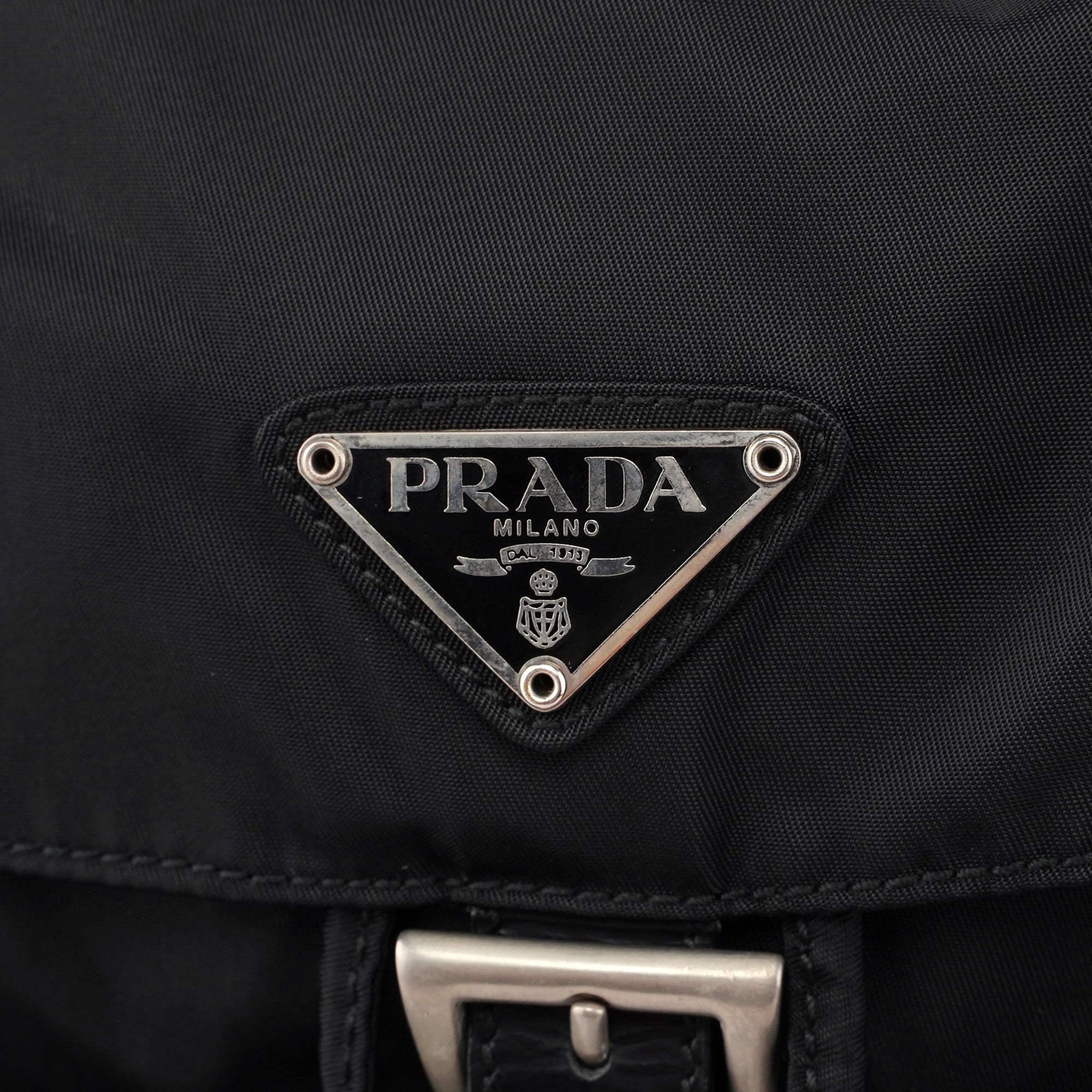 Prada B2811 Black Backpack