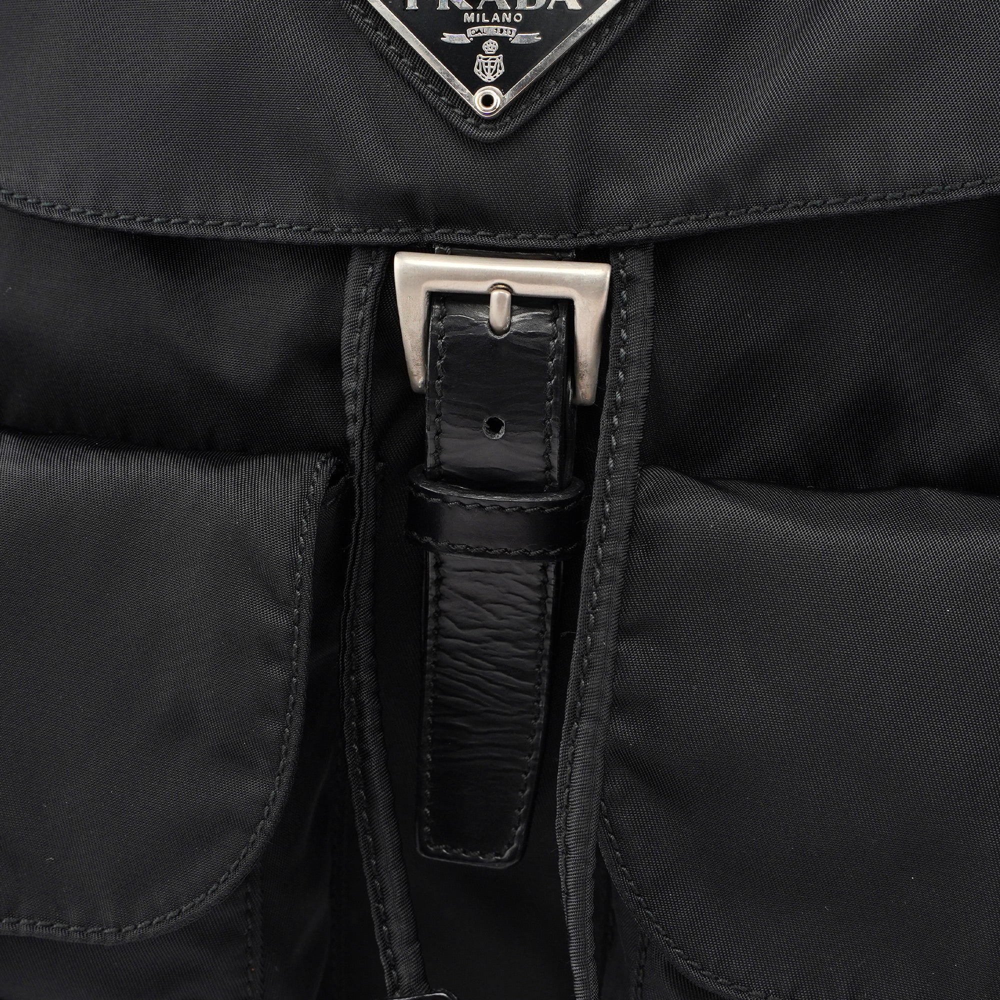 Prada B2811 Black Backpack