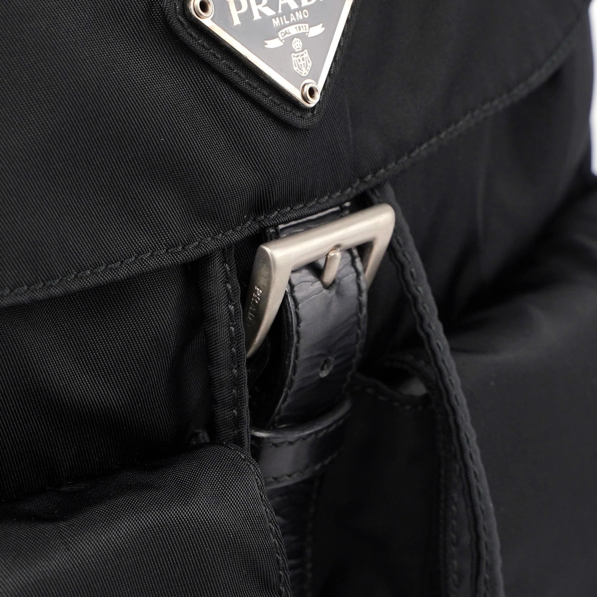 Prada B2811 Black Backpack