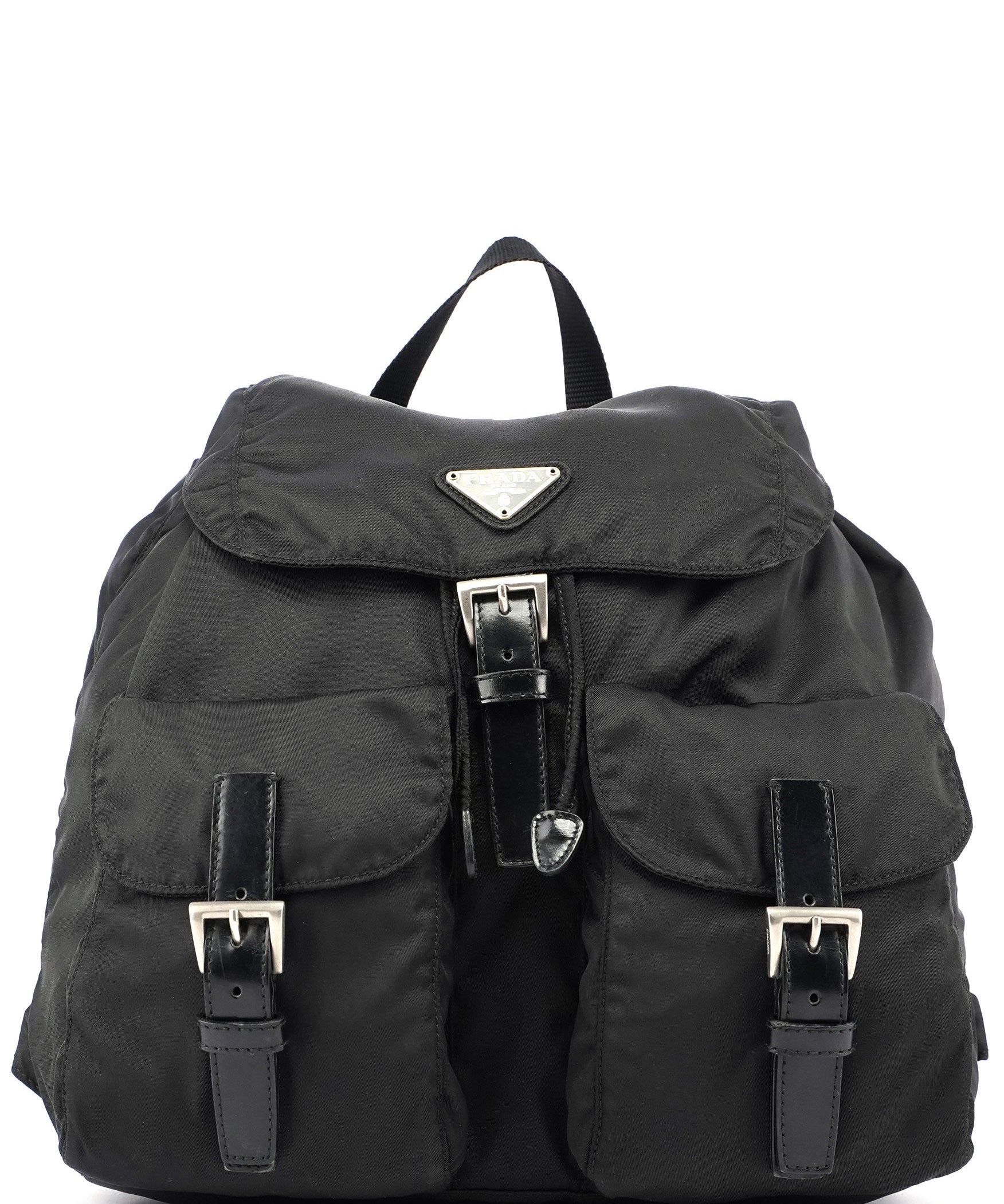 Prada B2811 Black Nylon Backpack