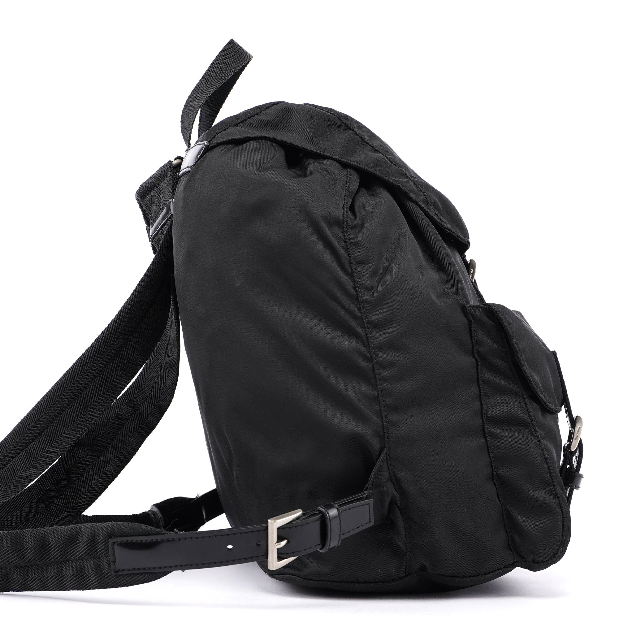 Prada B2811 Black Nylon Backpack