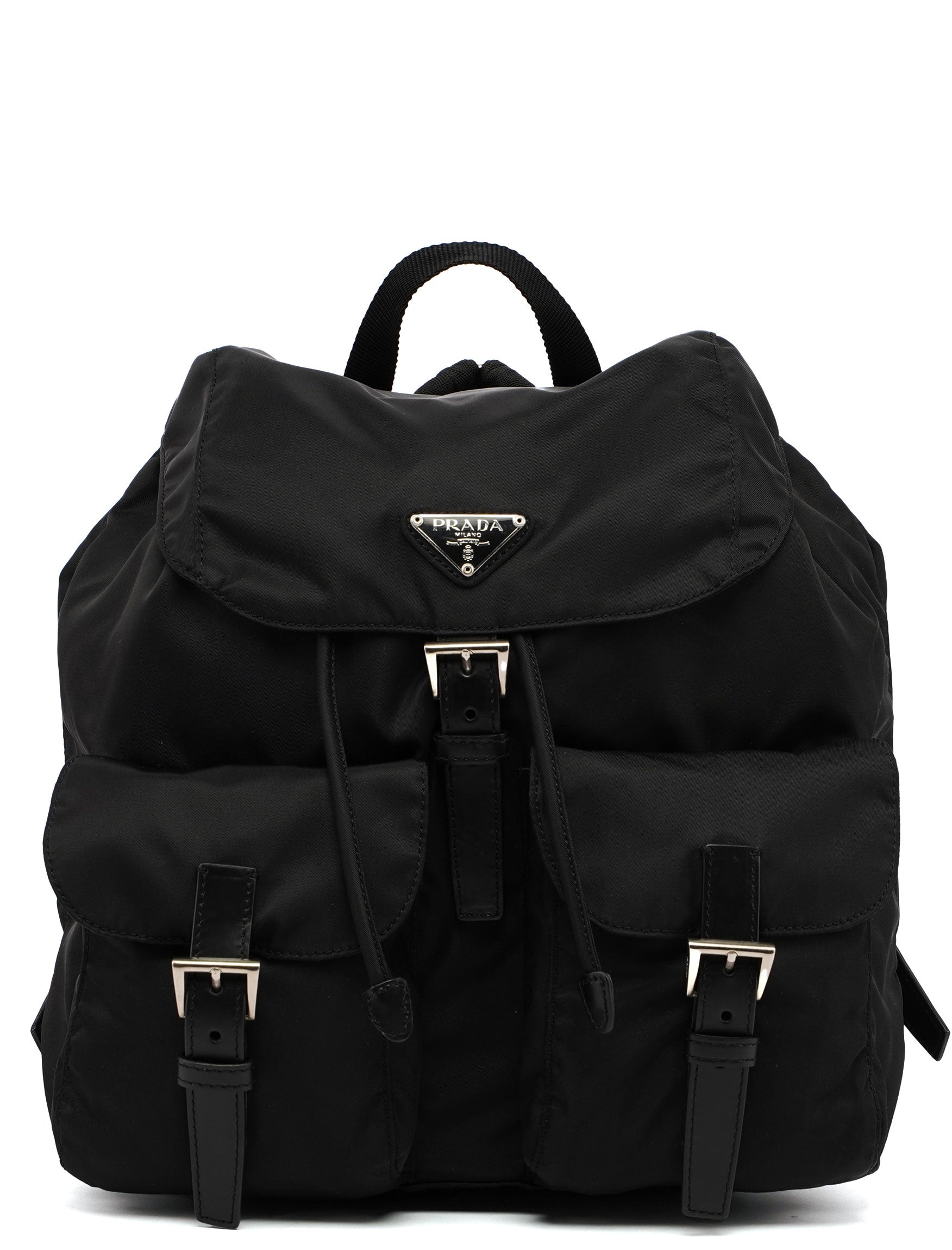 Prada B2811 Sac à dos en nylon Tessuto noir