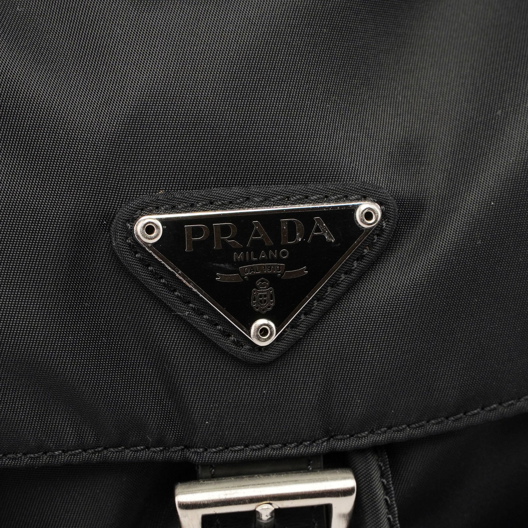 Prada B2811 Black Tessuto Nylon Backpack