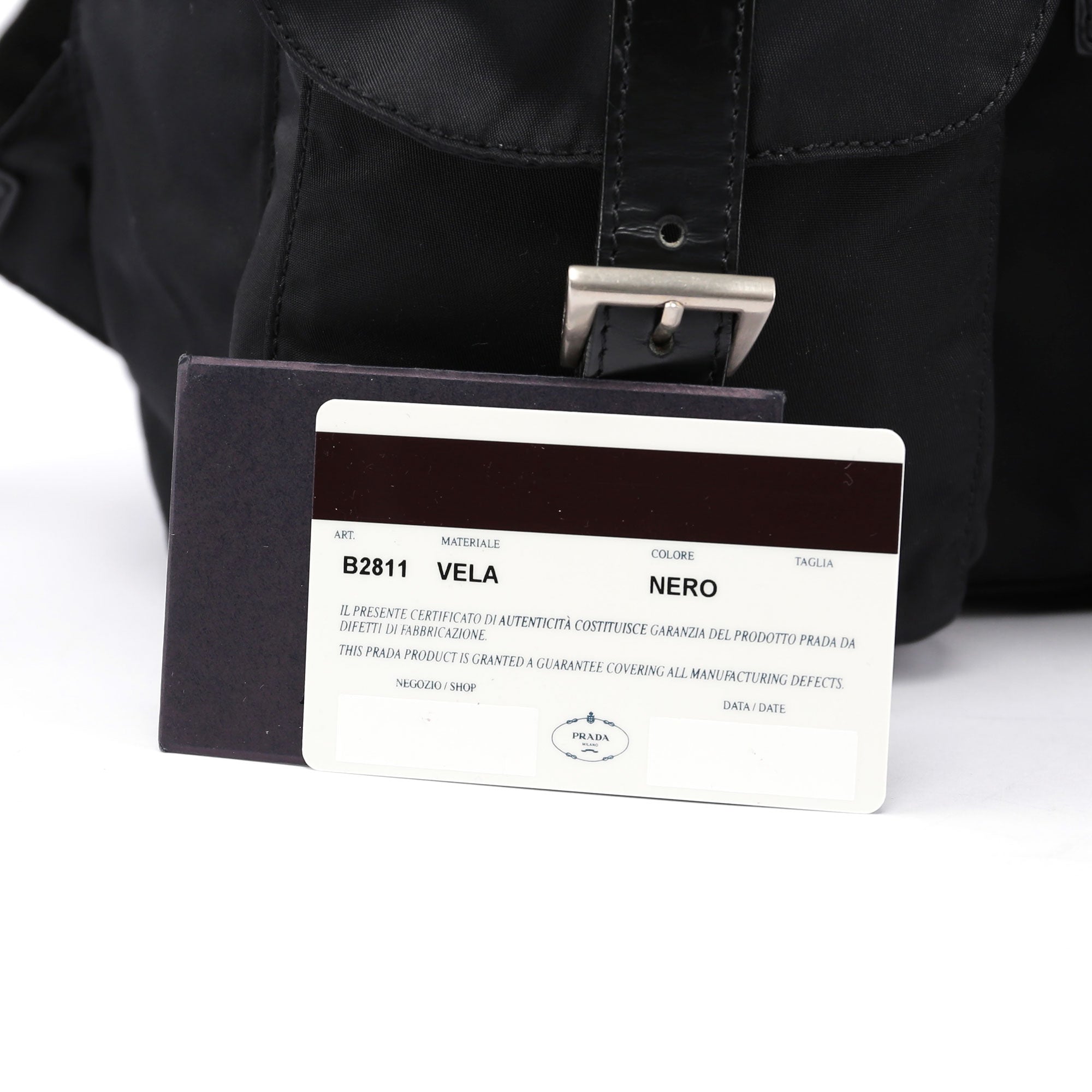 Prada B2811 Sac à dos Tessuto en nylon noir
