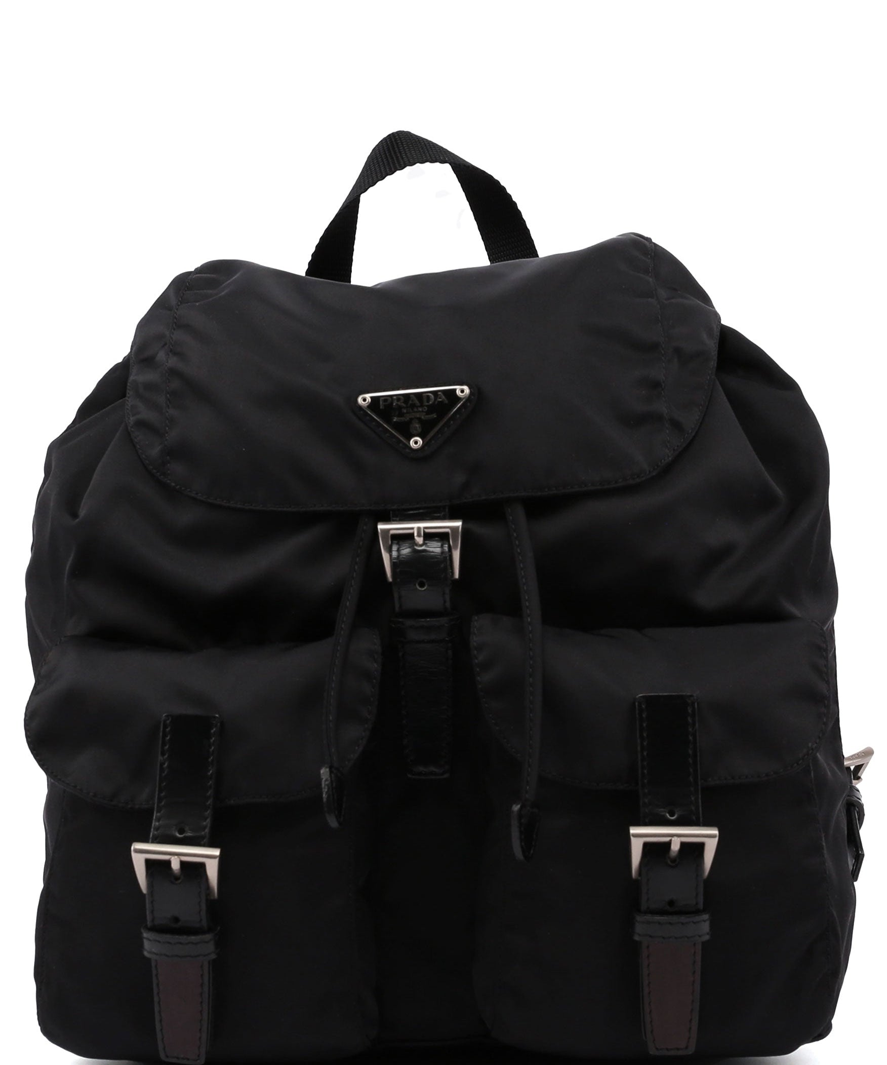 Prada B2811 Black Tessuto Nylon Backpack