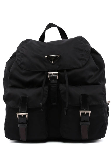 Prada B2811 Black Tessuto Nylon Backpack