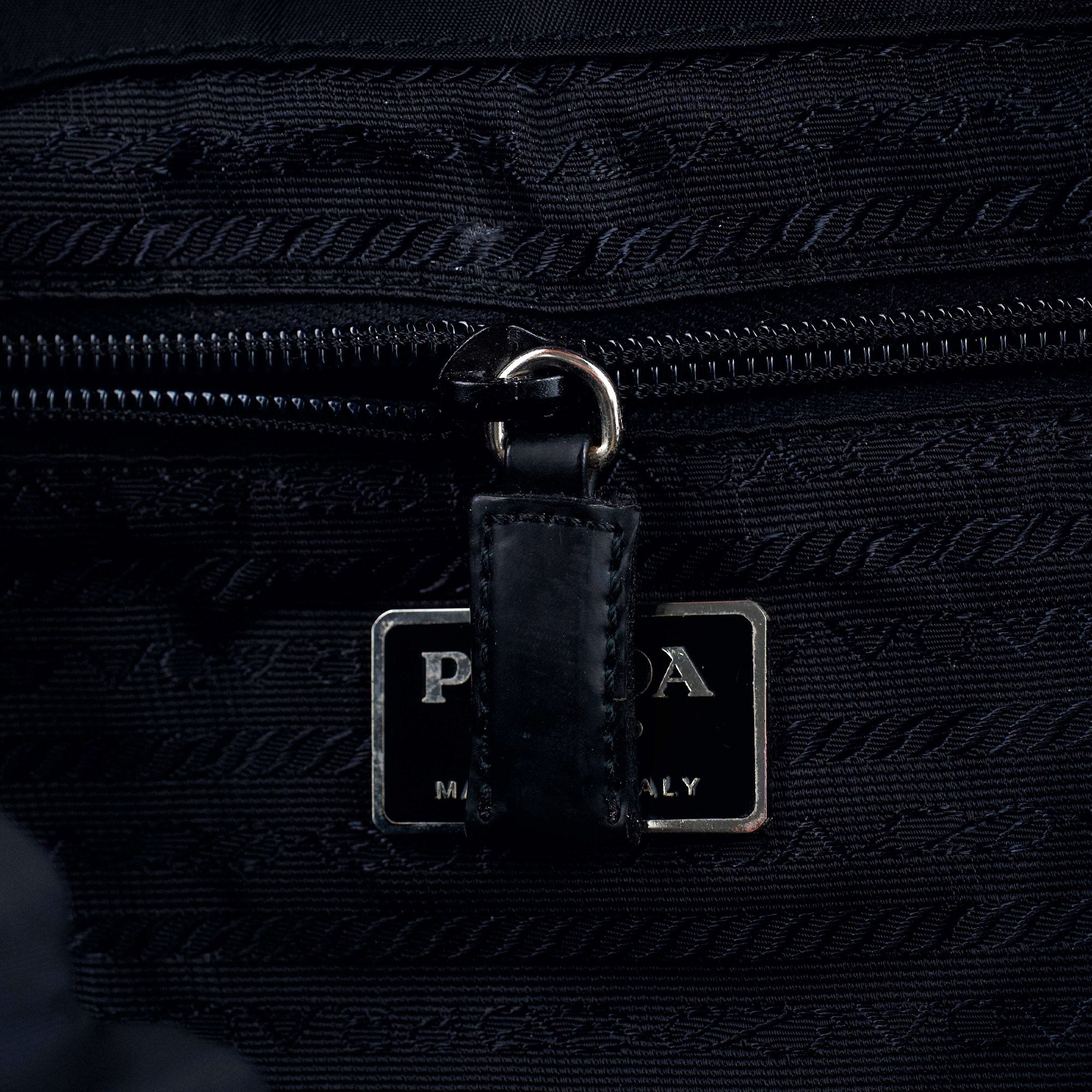 Prada B2811 Black Tessuto Vela Backpack