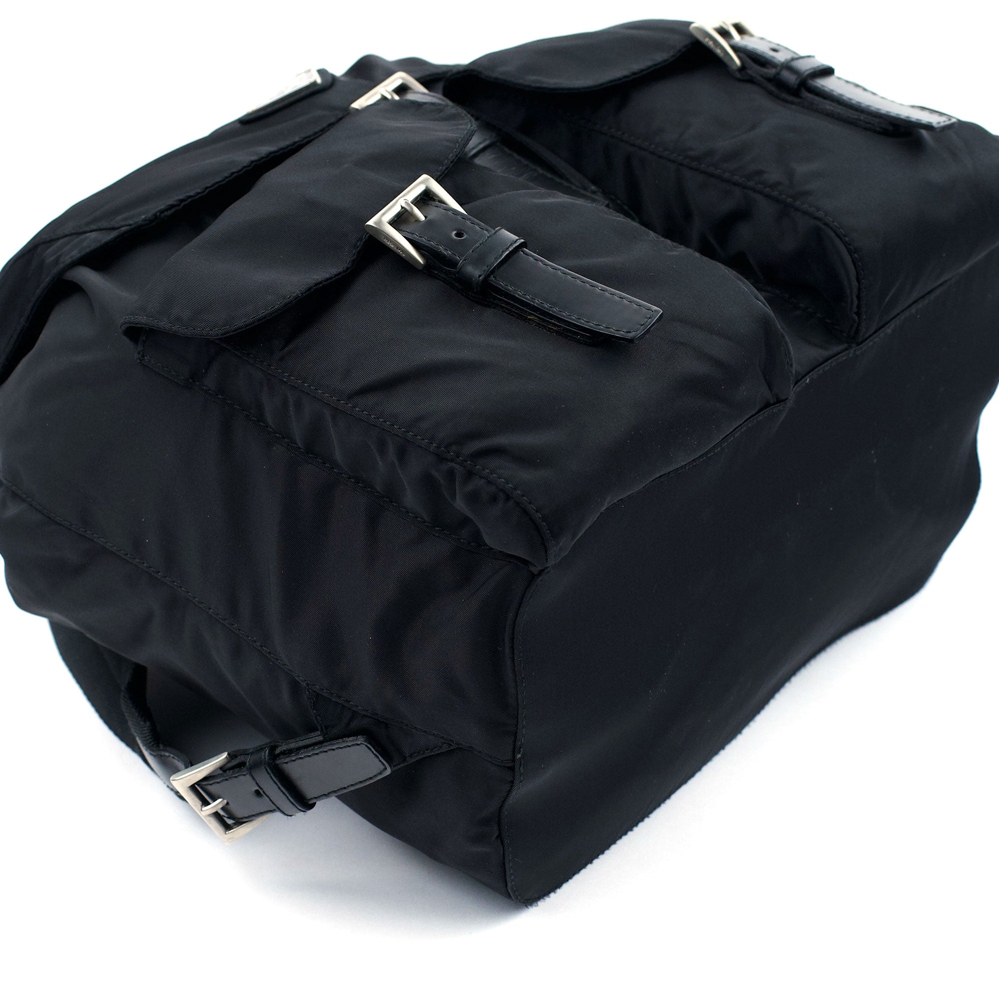 Prada B2811 Black Tessuto Vela Backpack