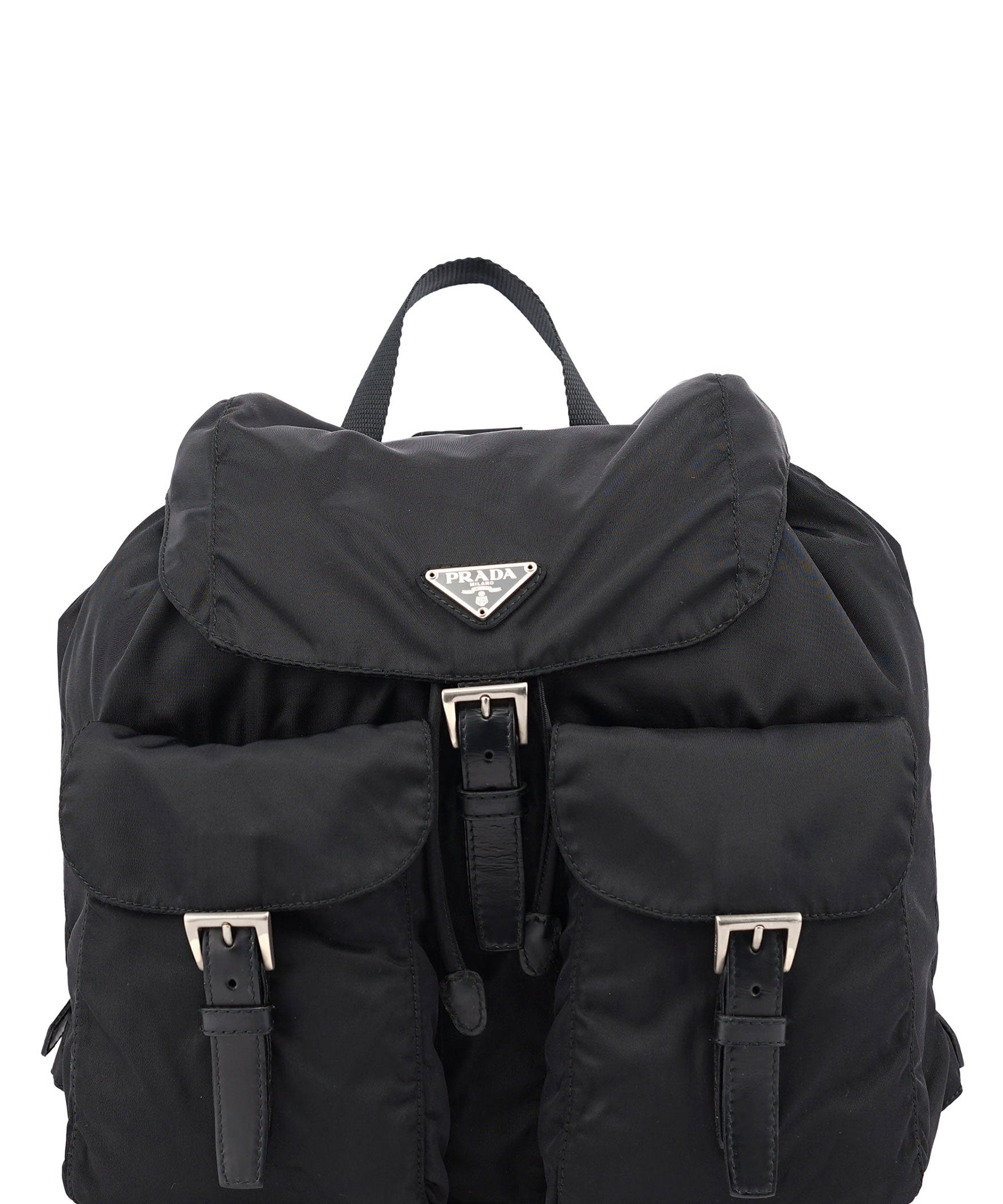 Prada B2811 Black Tessuto Vela Backpack