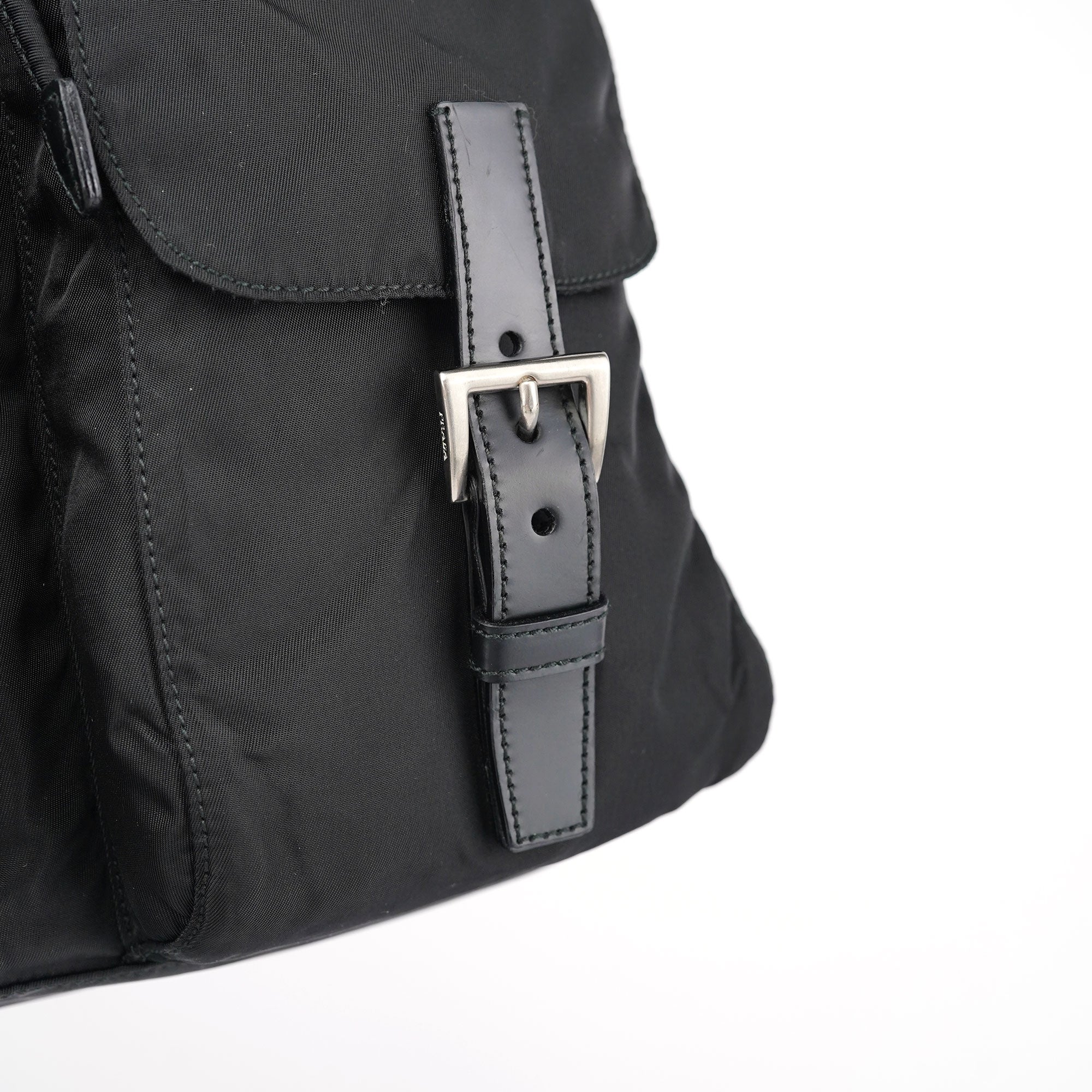 Prada B2811 Tessuto Vela Rucksack aus schwarzem Nylon