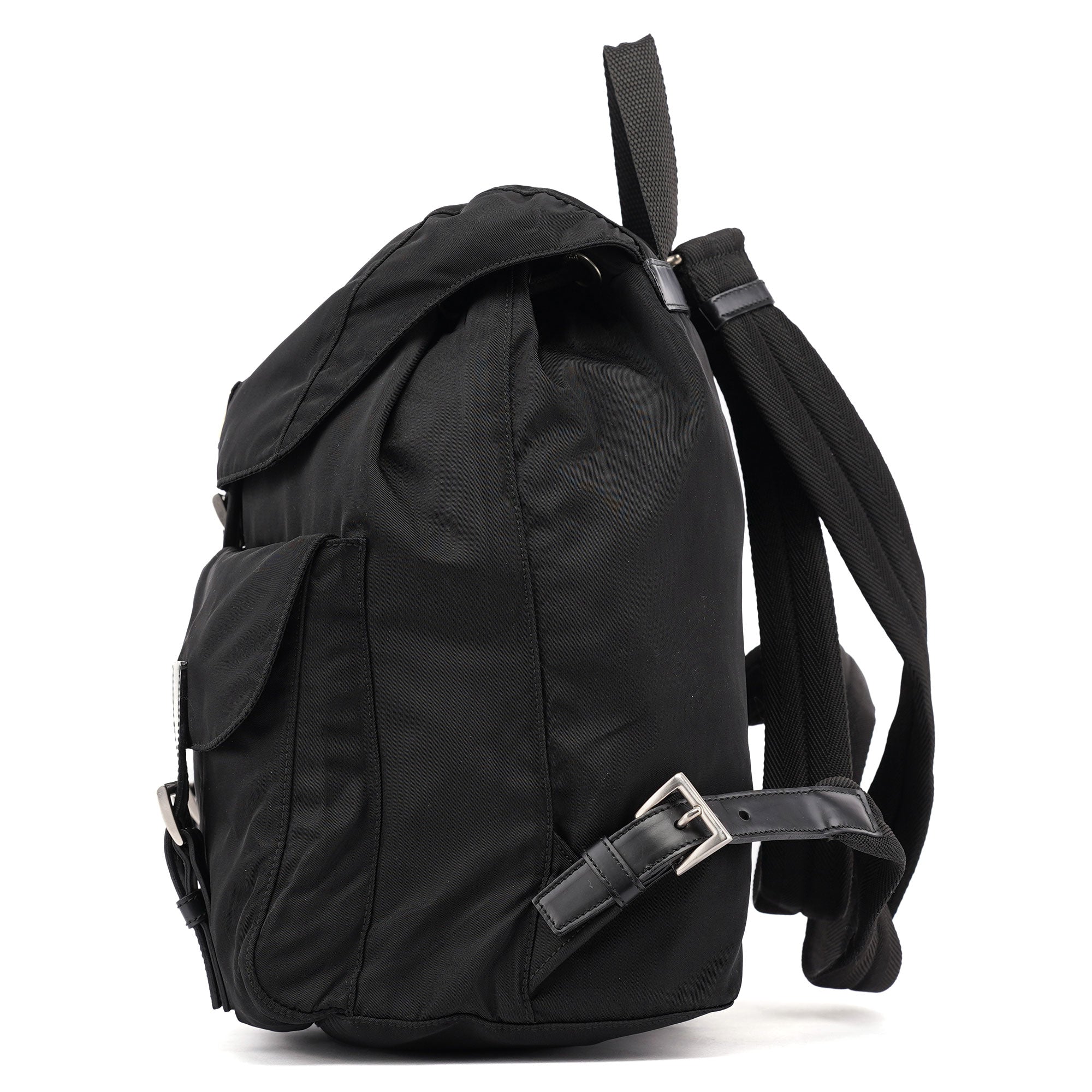 Prada B2811 Tessuto Vela Rucksack aus schwarzem Nylon