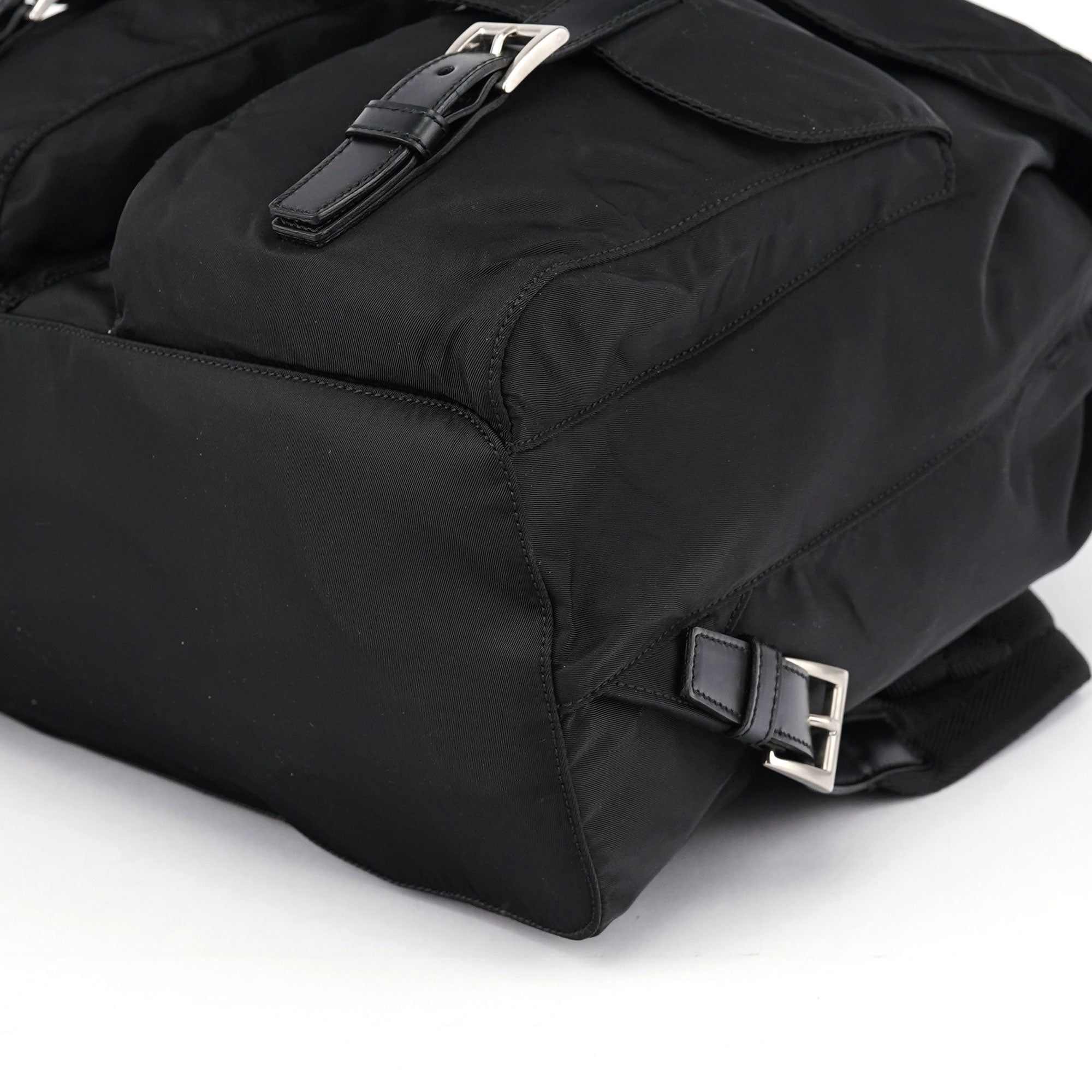 Prada B2811 Tessuto Vela Rucksack aus schwarzem Nylon