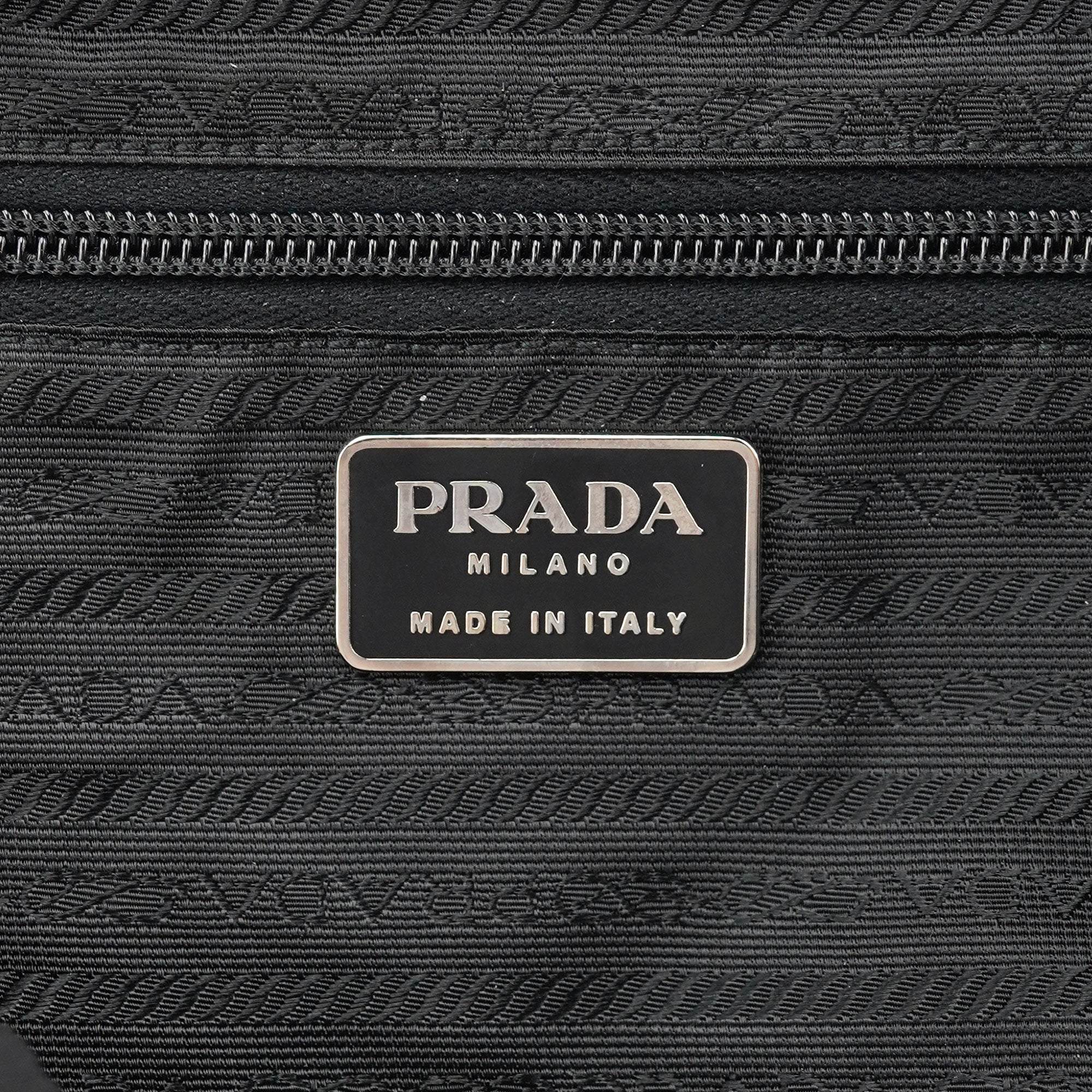 Prada B2811 Tessuto Vela Rucksack aus schwarzem Nylon