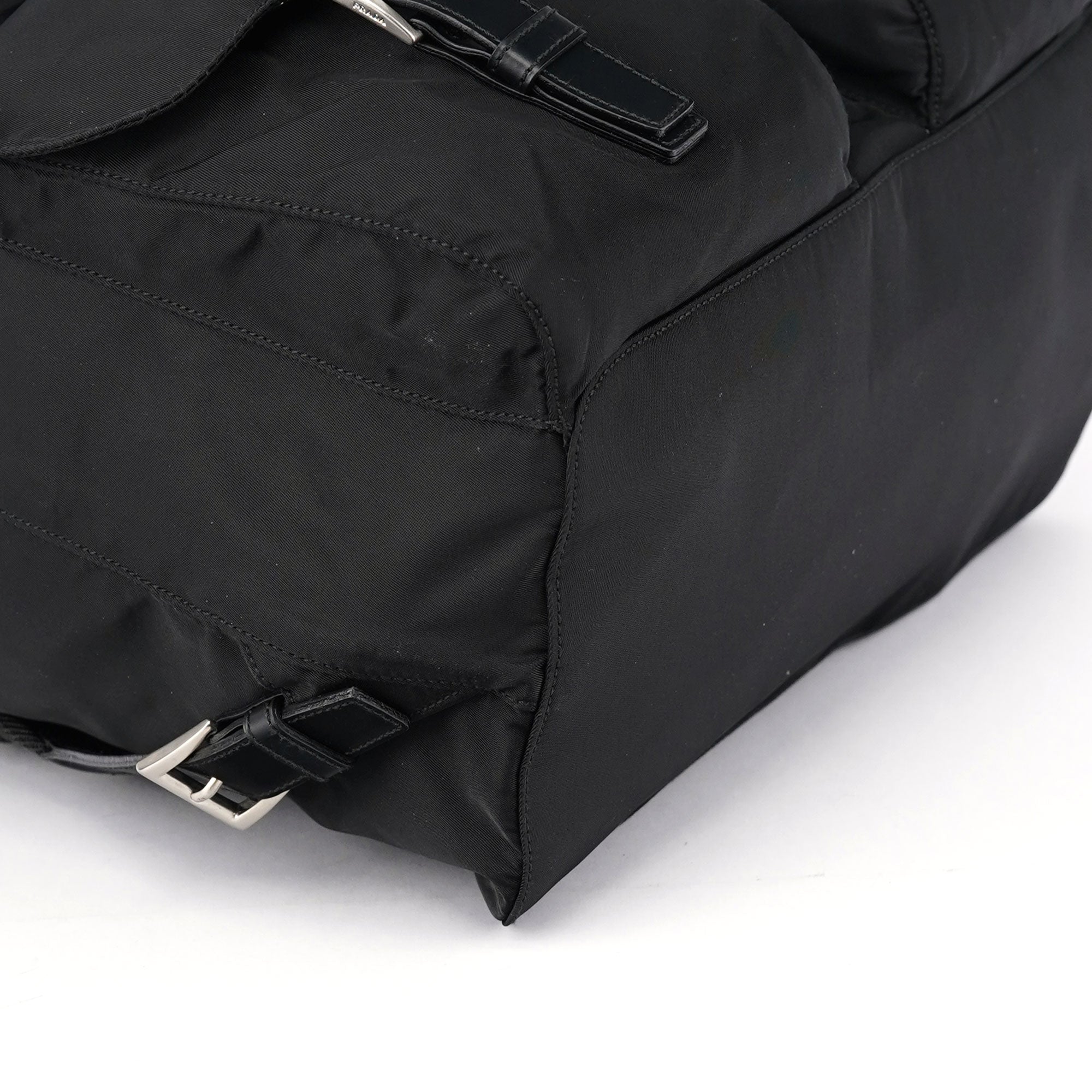 Prada B2811 Tessuto Vela Rucksack aus schwarzem Nylon