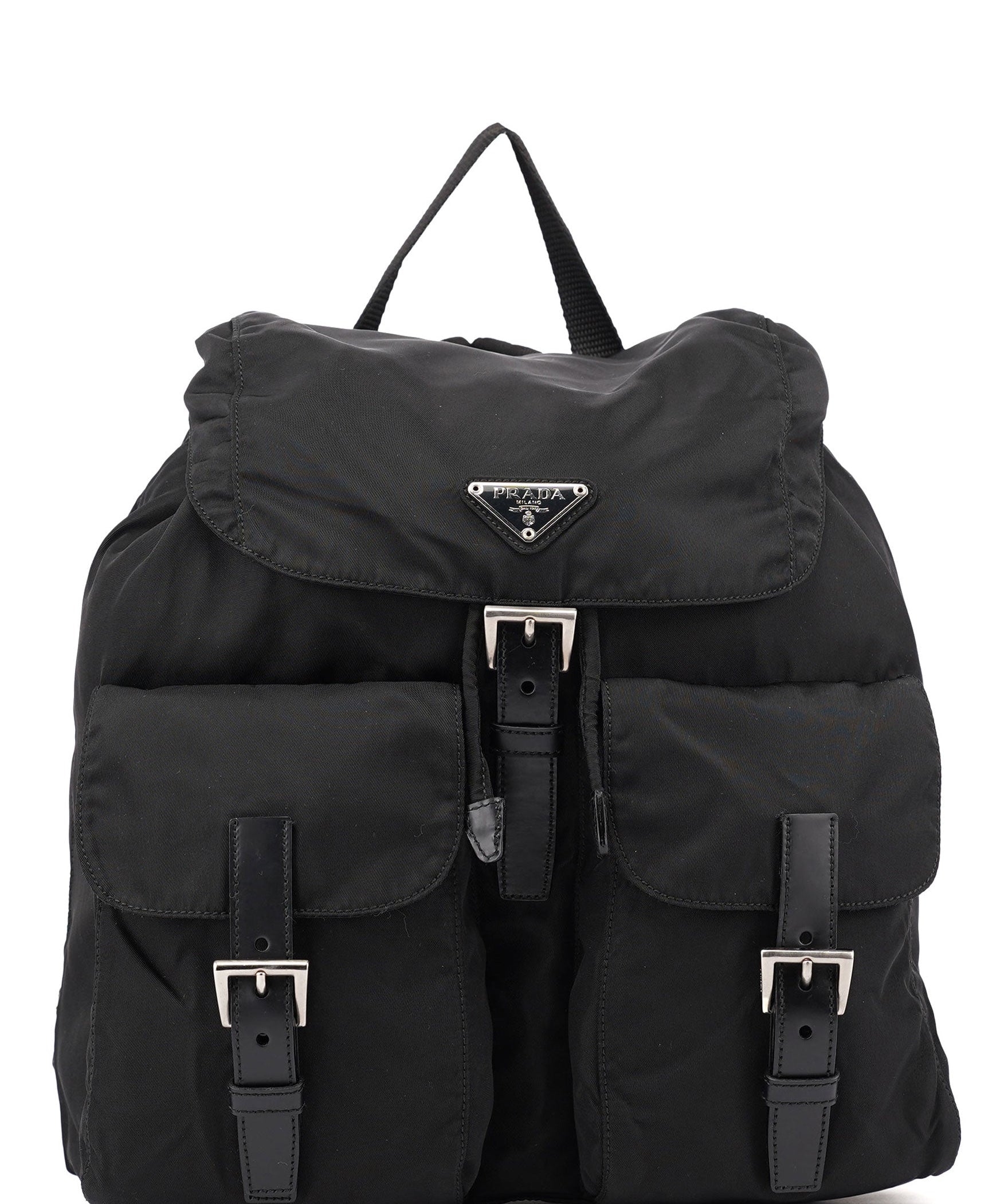 Prada B2811 Black Tessuto Vela Backpack