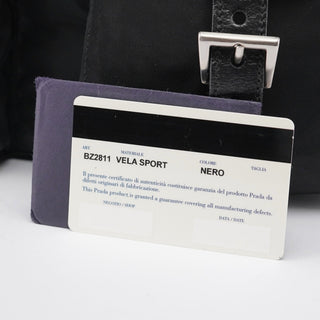 Prada B2811 Black Tessuto Vela Backpack