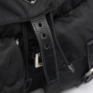 Prada B2811 Black Tessuto Vela Backpack
