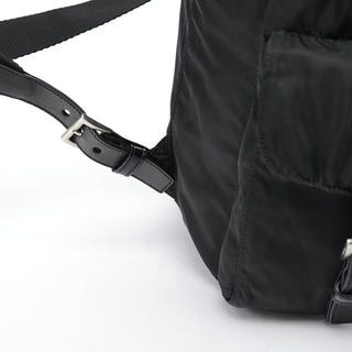 Prada B2811 Black Tessuto Vela Backpack