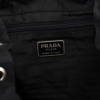 Prada B2811 Black Tessuto Vela Backpack