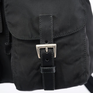 Prada B2811 Black Tessuto Vela Backpack