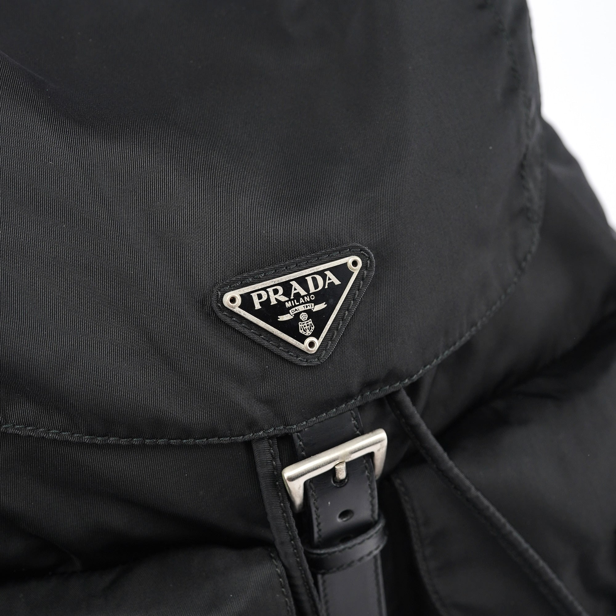 Prada B2811 Black Tessuto Vela Backpack