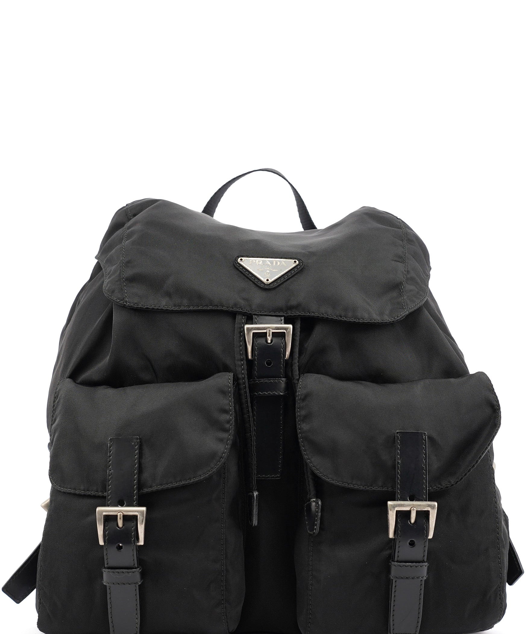 Prada B2811 Black Tessuto Vela Backpack