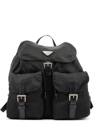 Prada B2811 Black Tessuto Vela Backpack