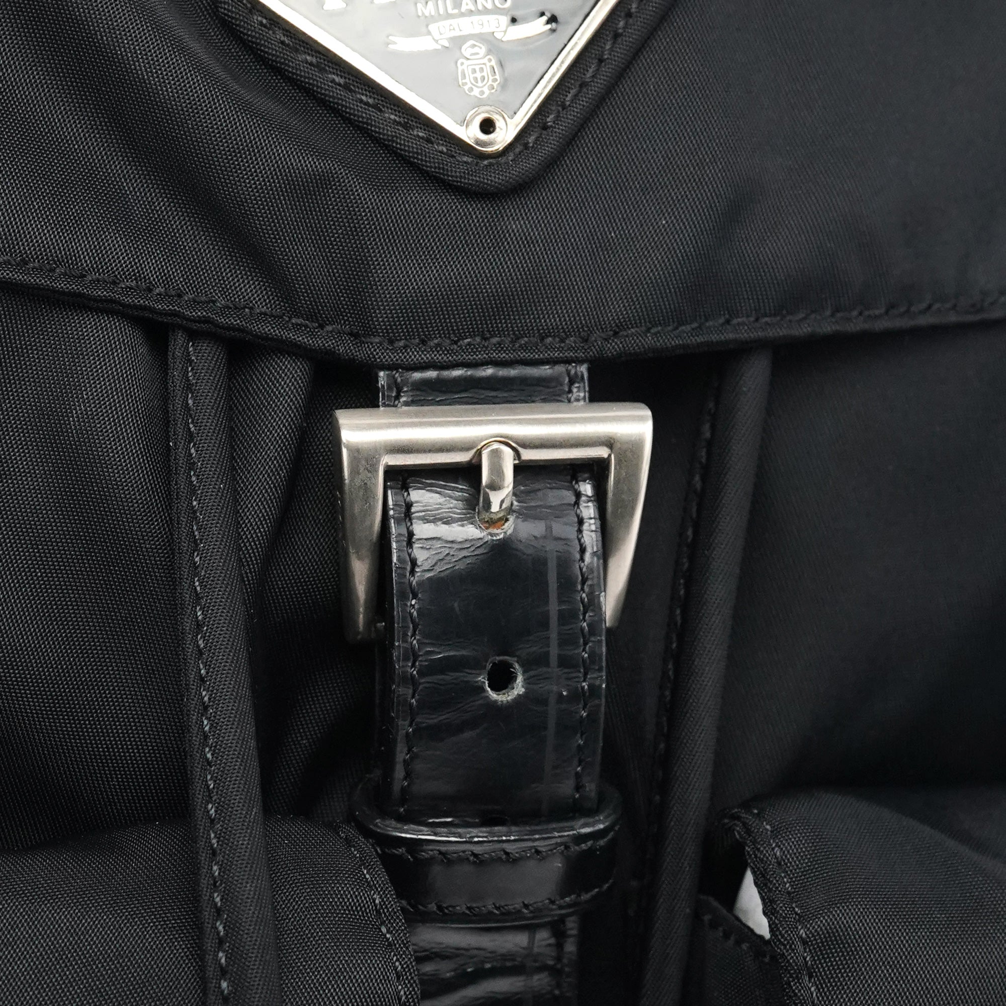 Prada B2811 Sac à dos Tessuto Vela en nylon noir