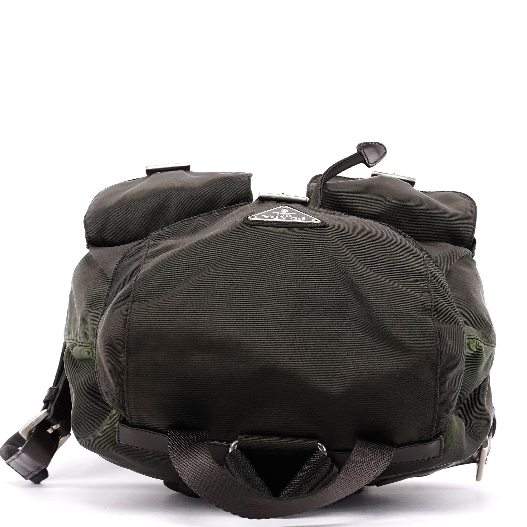 Prada B2811 Green Tessuto Vela Backpack