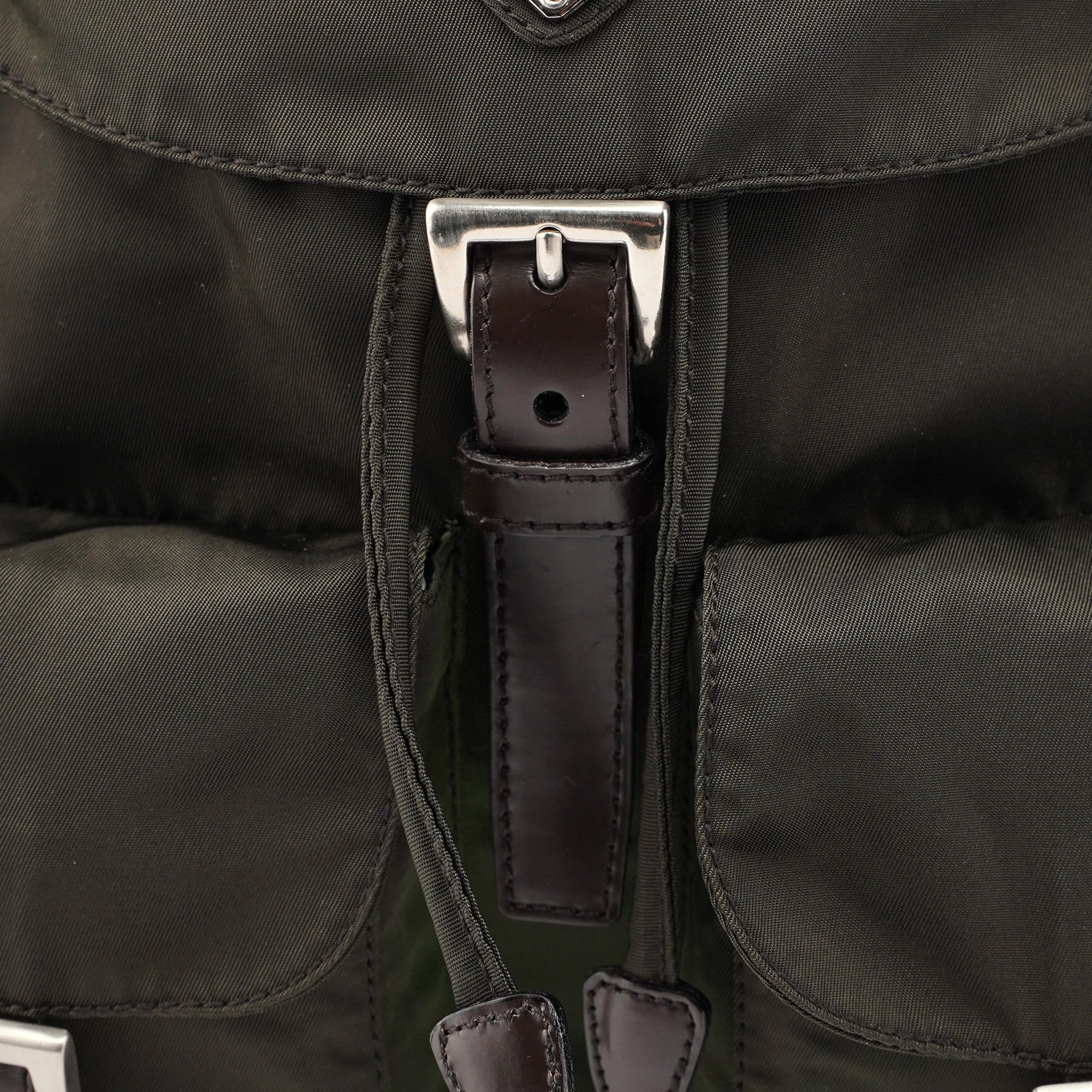 Prada B2811 Green Tessuto Vela Backpack