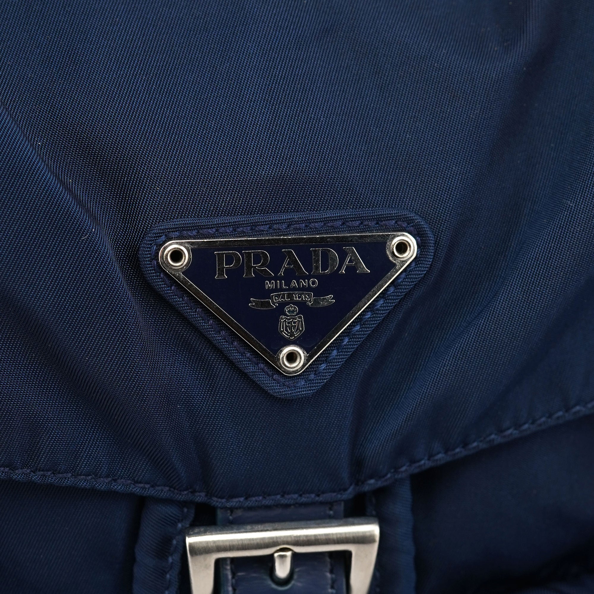 Prada B2811 Royal Blue Tessuto Backpack