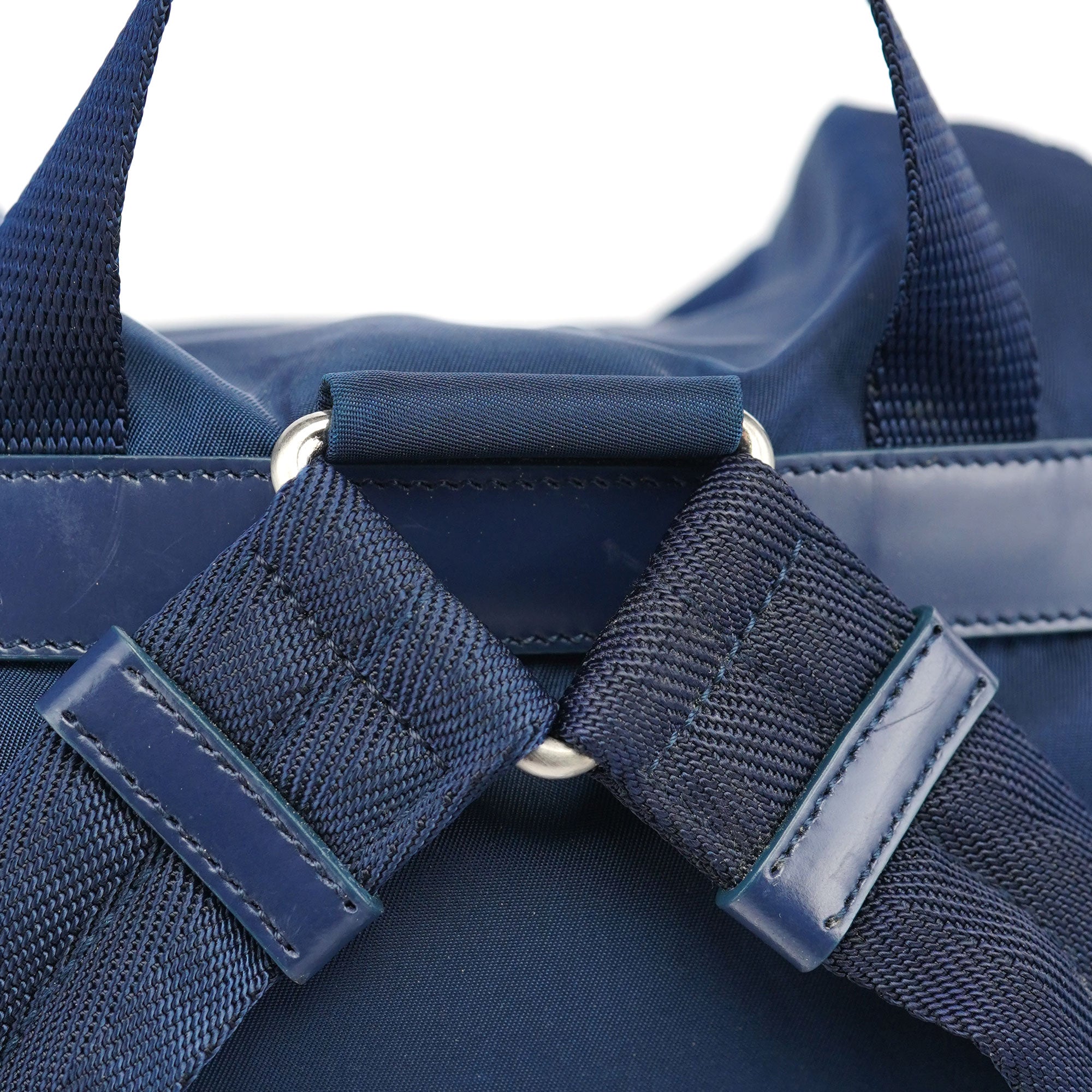 Prada B2811 Royal Blue Tessuto Backpack