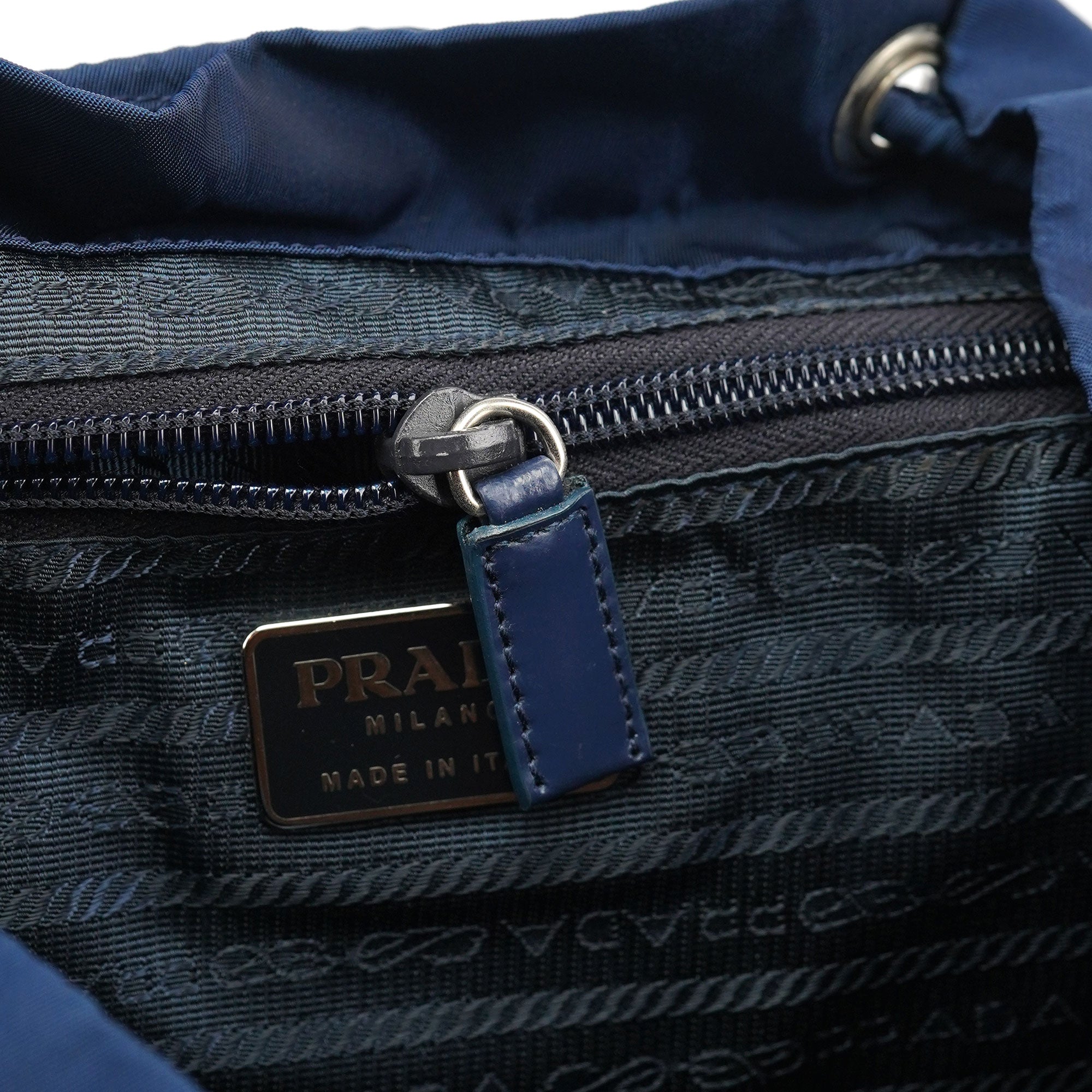 Prada B2811 Royal Blue Tessuto Backpack