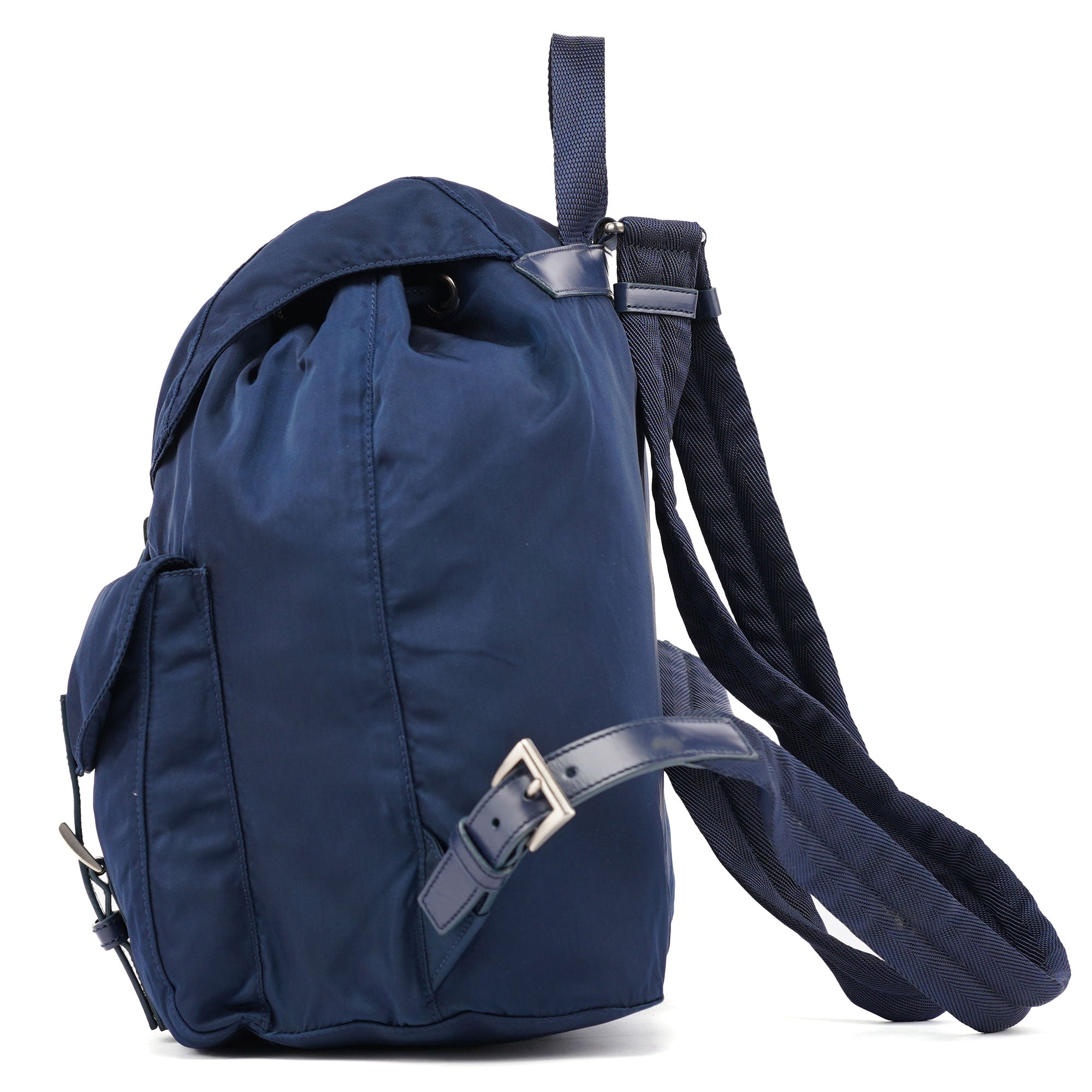 Prada B2811 Royal Blue Tessuto Backpack