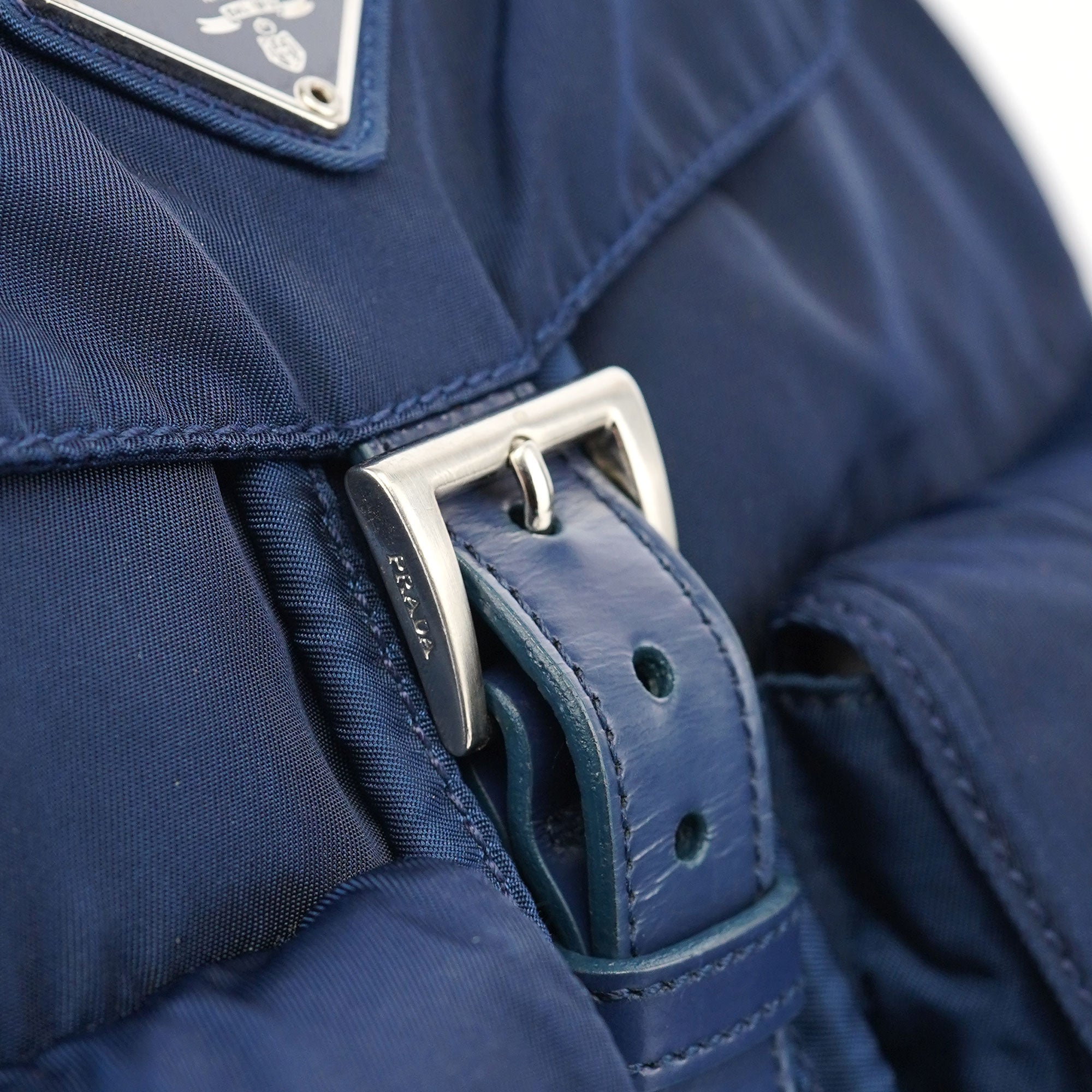 Prada B2811 Royal Blue Tessuto Backpack