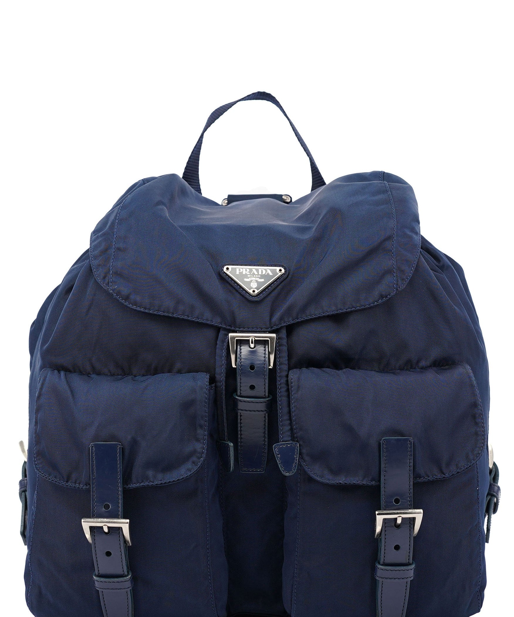 Prada B2811 Royal Blue Tessuto Backpack