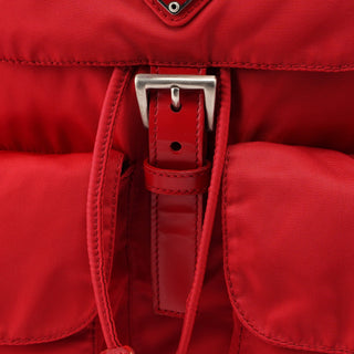 Prada B2811 Tessuto Vela Red Backpack