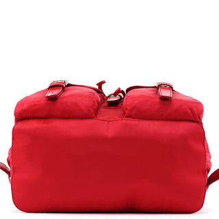 Prada B2811 Tessuto Vela Red Backpack