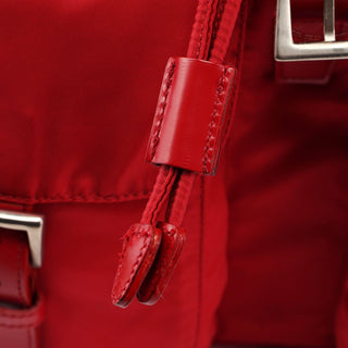 Prada B2811 Tessuto Vela Red Backpack