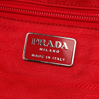 Prada B2811 Tessuto Vela Red Backpack