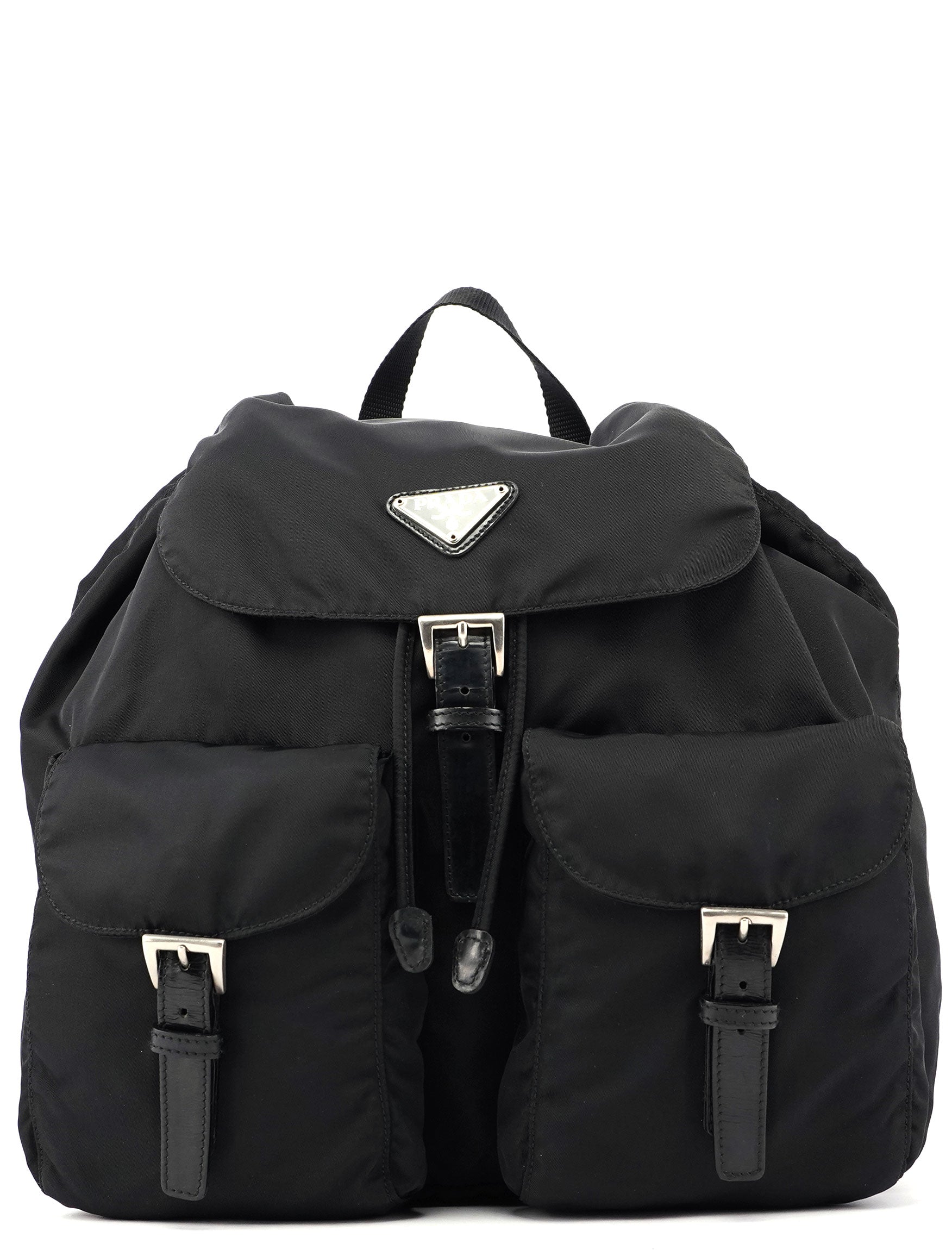 Prada B2811F Rucksack aus schwarzem Nylon