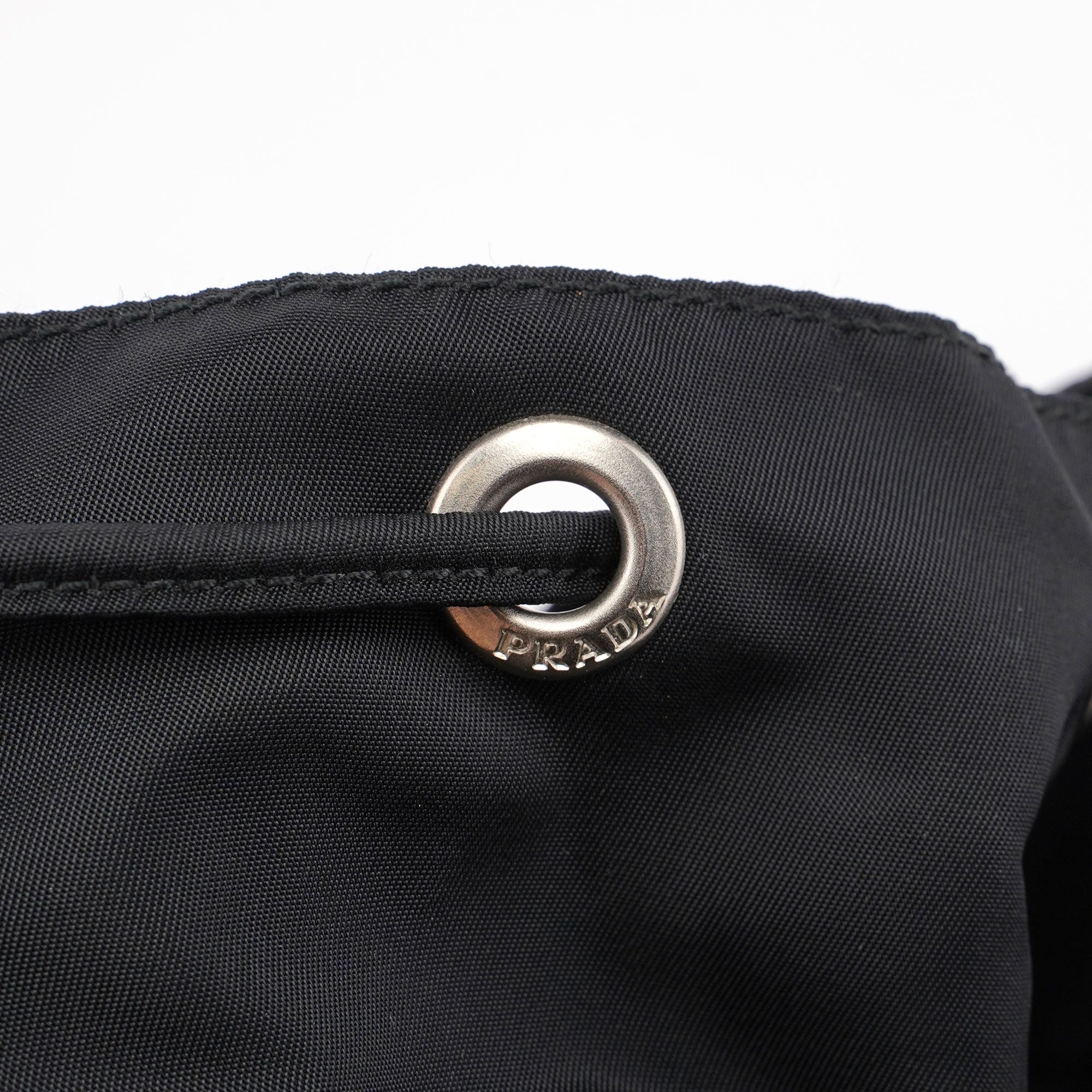 Prada B2811F Rucksack aus schwarzem Nylon