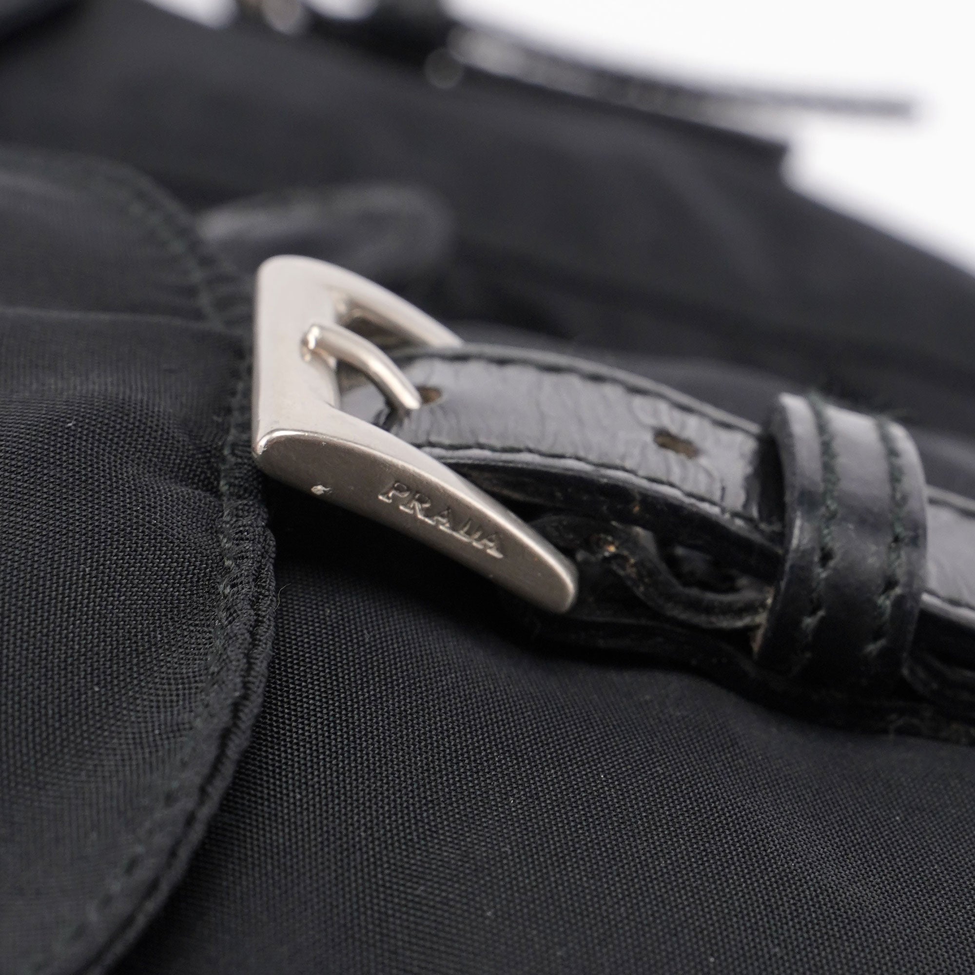 Prada B2811F Rucksack aus schwarzem Nylon