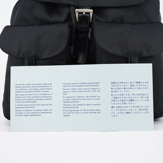 Prada B2811F Black Tessuto Nylon Backpack